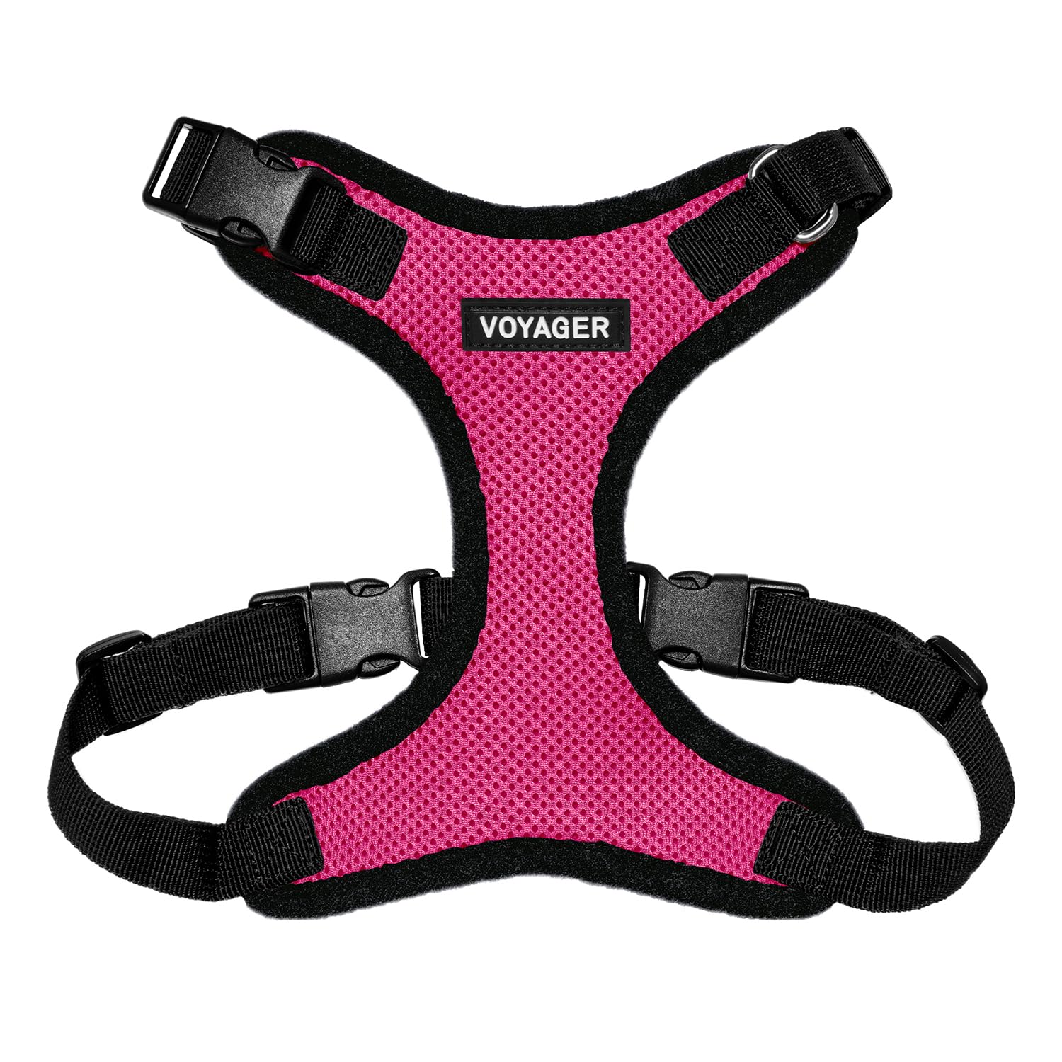 Best Pet Supplies, Inc. Voyager Step-in Lock Dog Harness - Adjustable Step-in Vest Harness for Small and Large Dogs - Fuchsia, Medium