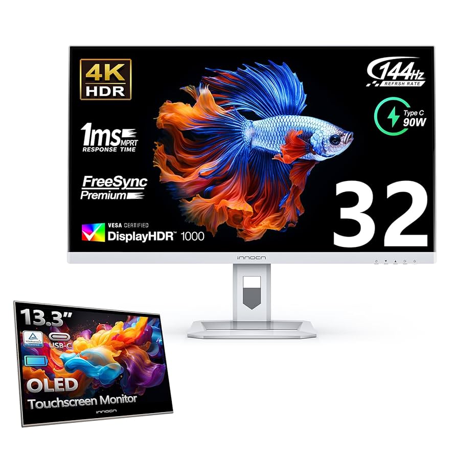 INNOCN ミニLED 4K ゲーミング モニター 32インチ Amazon.co.jp: INNOCN 32インチ ミニLED 4K ゲーミングモニター