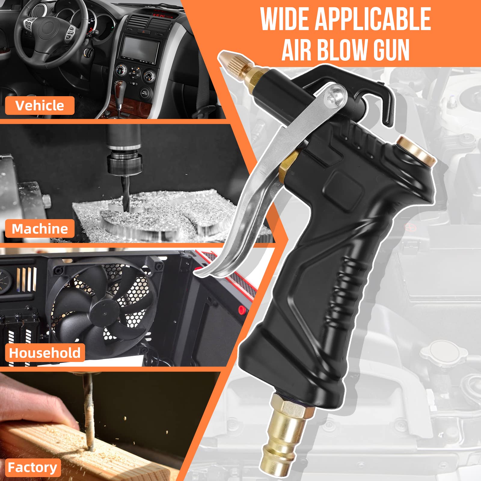 Buy Nan Hung Air Nozzle Blow Gun with Rubber Protective Aluminum Design