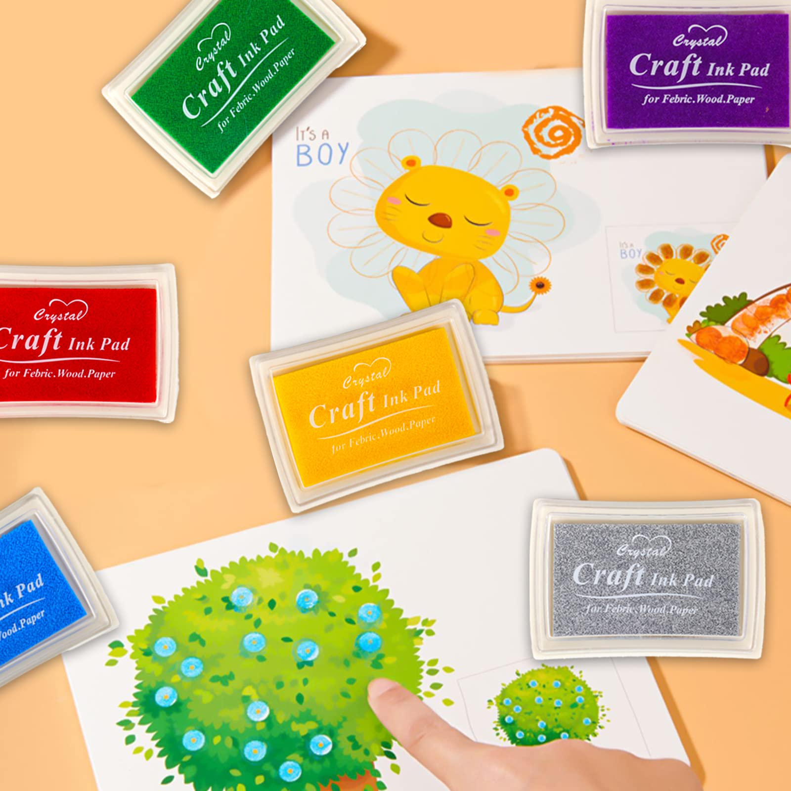 Kwan Crafts Francobolli trasparenti da parete per la decorazione di biglietti e scrapbooking fai da te