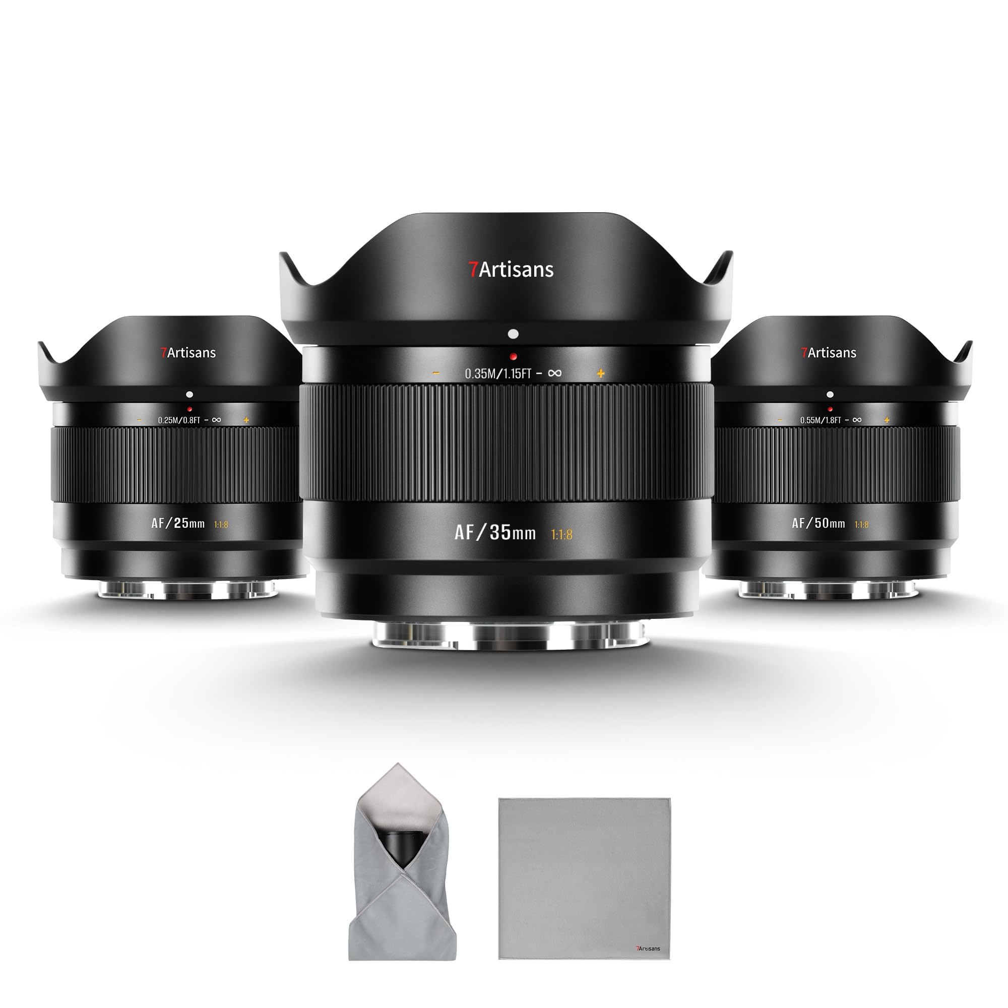 Amazon.co.jp: 7Artisans AutoFocus 25/35/50mm F1.8セット APS-C