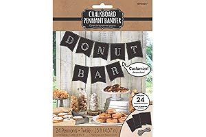 Decorative Custom Chalkboard Paper Pennant Banner