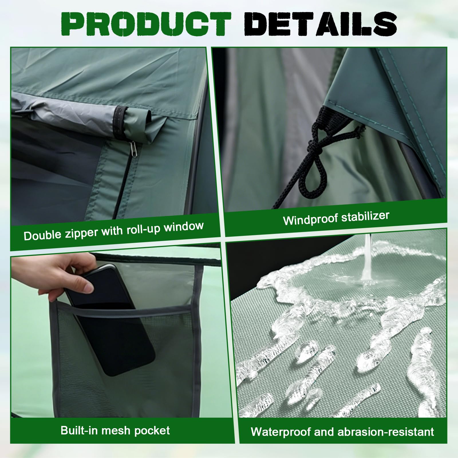 Tenda da Campeggio Pop-up per 4-5 Persone, Tenda Automatica in 3 Secondi, Impermeabile, Protezione Solare, Tenda Familiare a Cupola Portatile Leggera per Campeggio All'aperto
