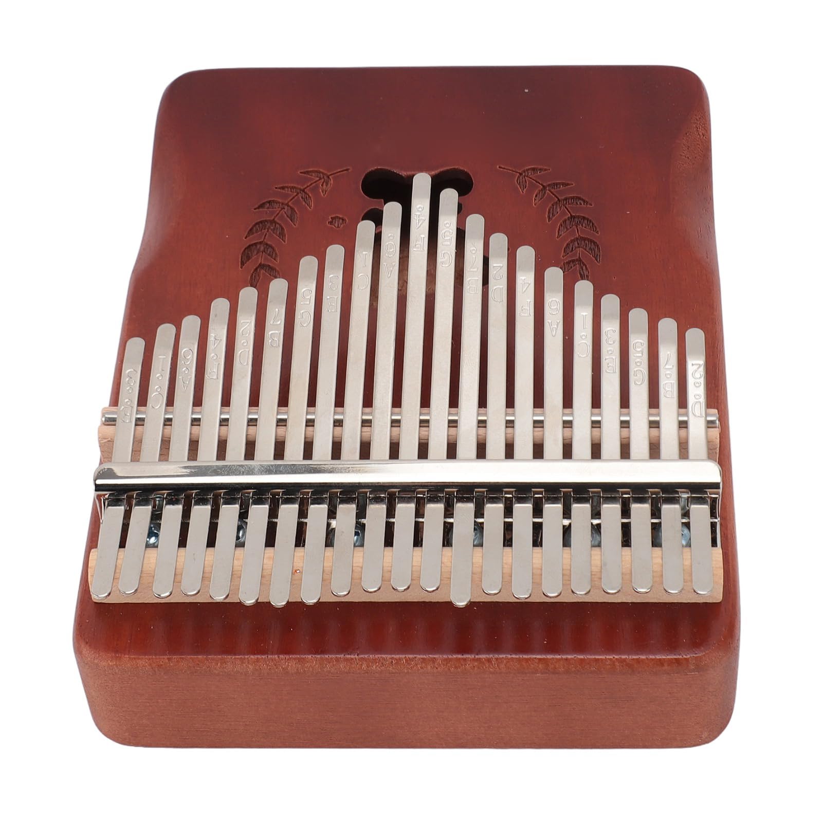 Naroote Piano de Pulgar de 21 Teclas, Diseño Esculpido Cómodo Martillo de Afinación Kalimba de Madera Construcción Estable para Tocar y Entretenerse Todos los Días (café degradado)