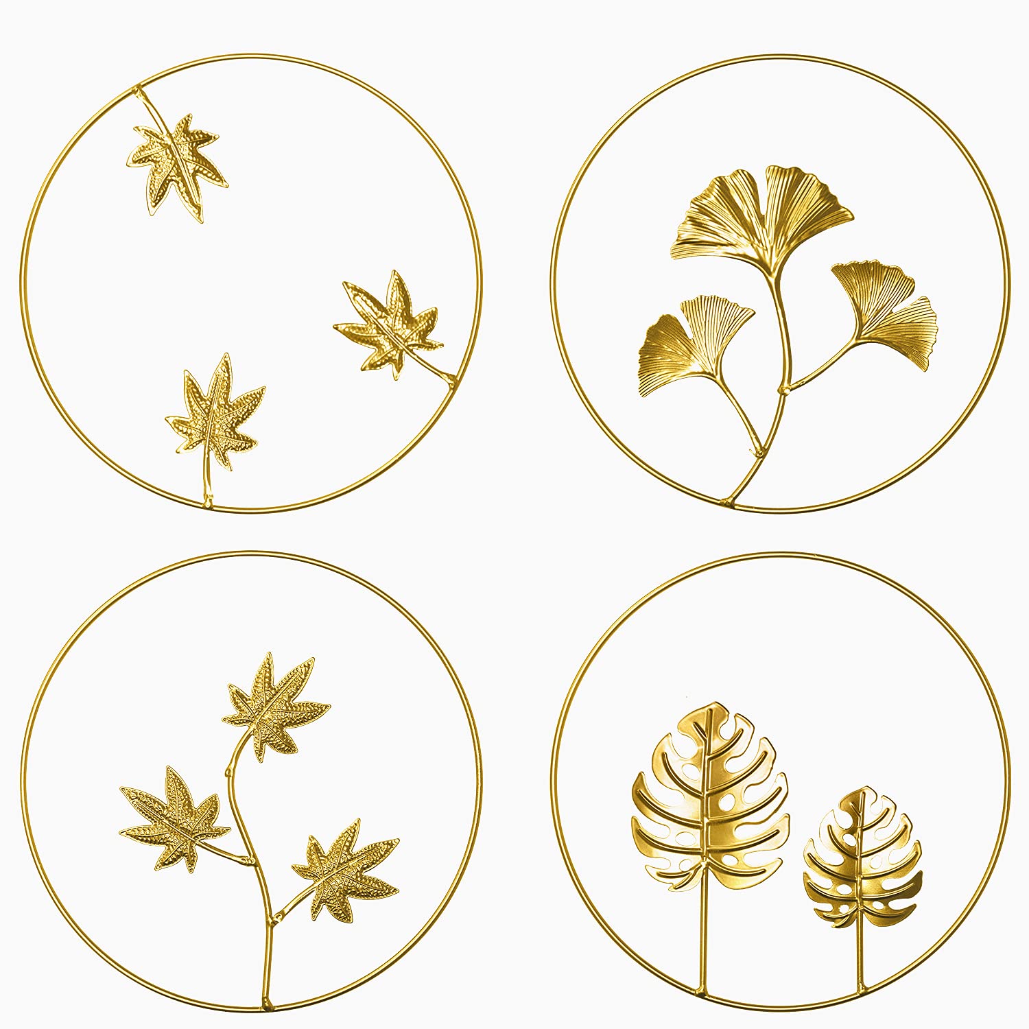 金色の円形デザインのオブジェ