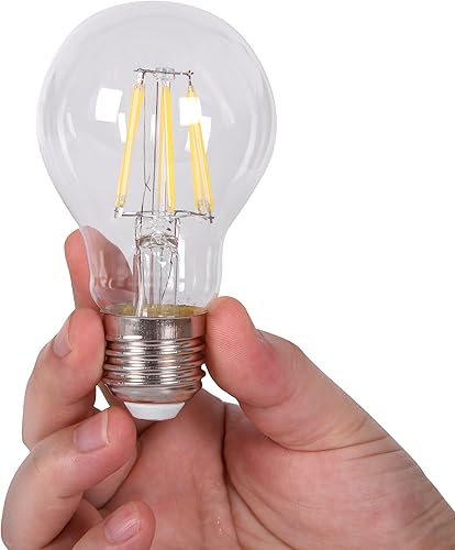 Miniatura 5 de Bombilla E26 de 12 V, A19, blanco cálido, 2700 K, 4 W, LED Edison de 12 voltios, lámpara de base media clásica, sistema de batería de bajo voltaje,