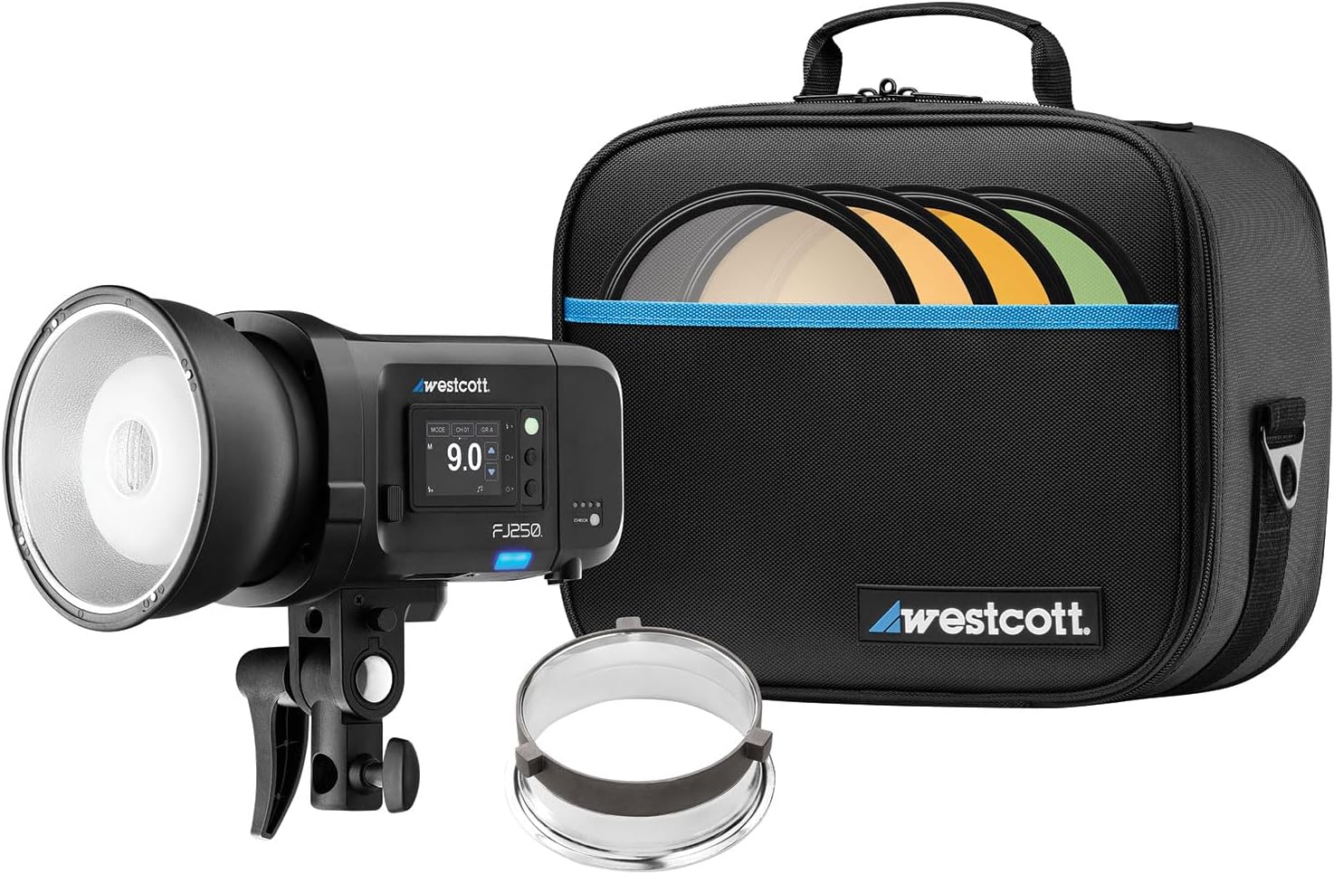 Westcott FJ250 Touchscreen Strobe with FJ Pro AC/DC Battery (250Ws) TTL HSS AC/DC Powered 850+ Full Power Flashes (US/CA Plug)