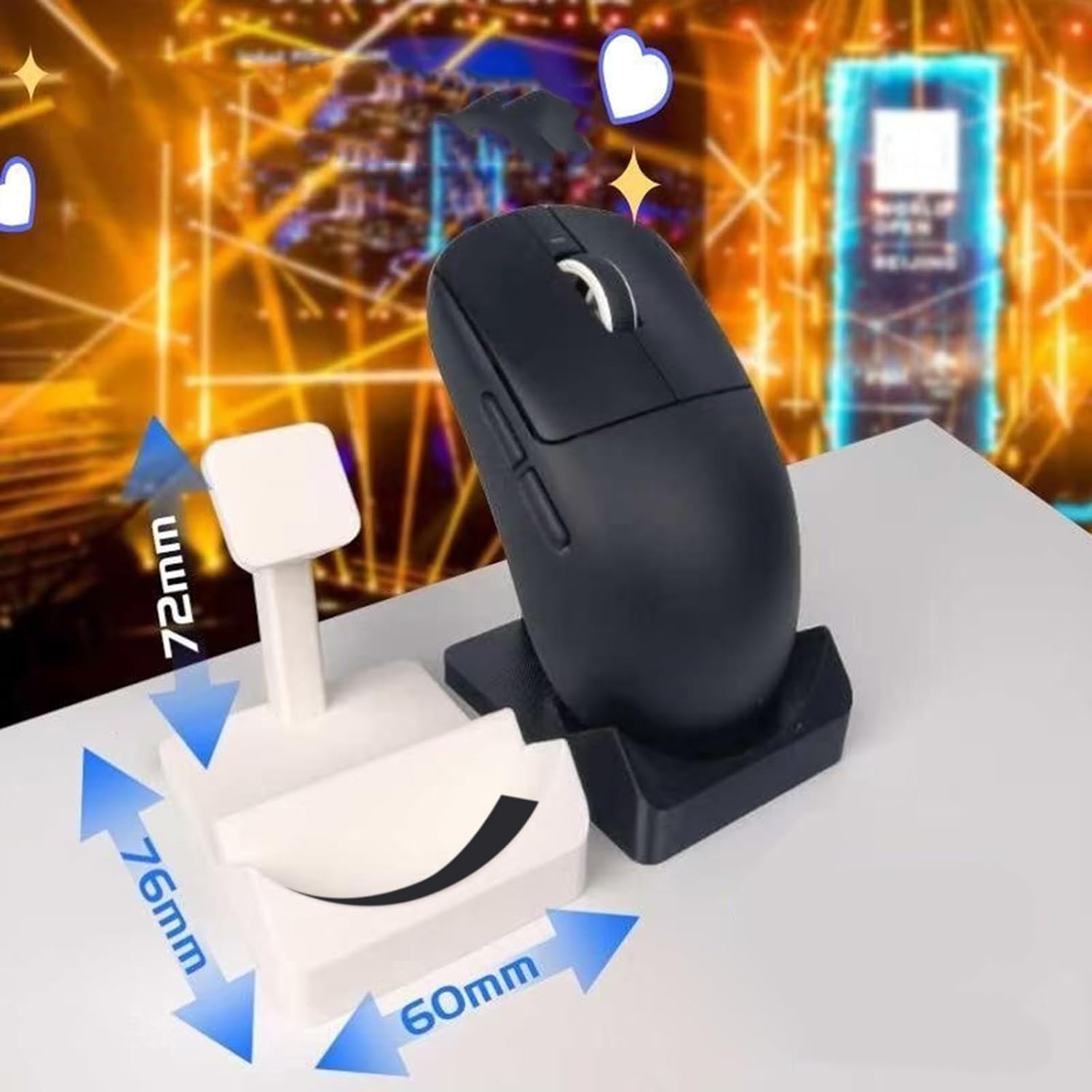 Easy to Installs Desktop Holder Nonslip Base Ensures Stability for Work and Play Setting Easy Installs Holder