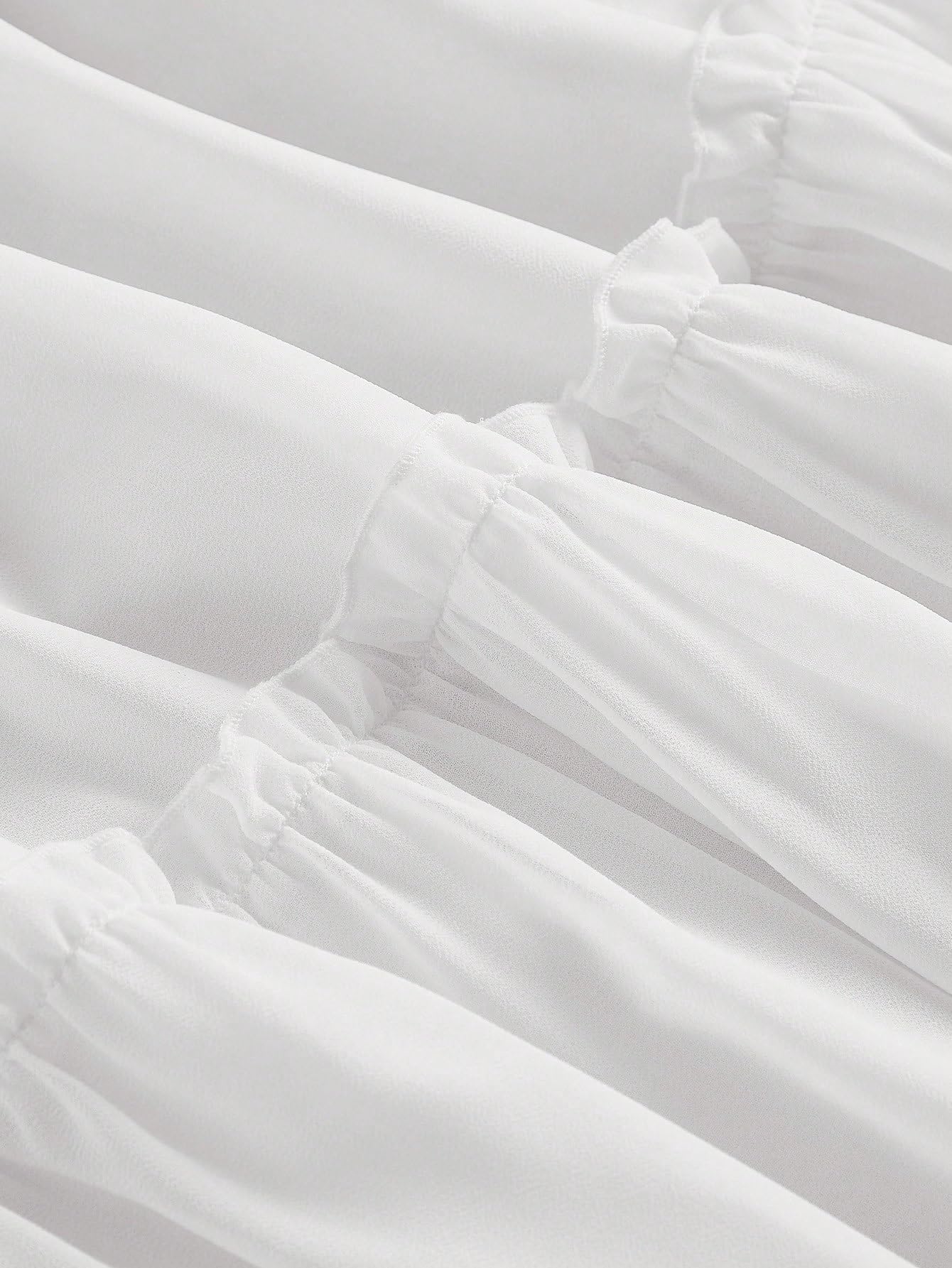 Faldas largas de mujer Ruffle Skirt Long Skirt Solid Frill Trim Ruffle Hem Skirt falda del club