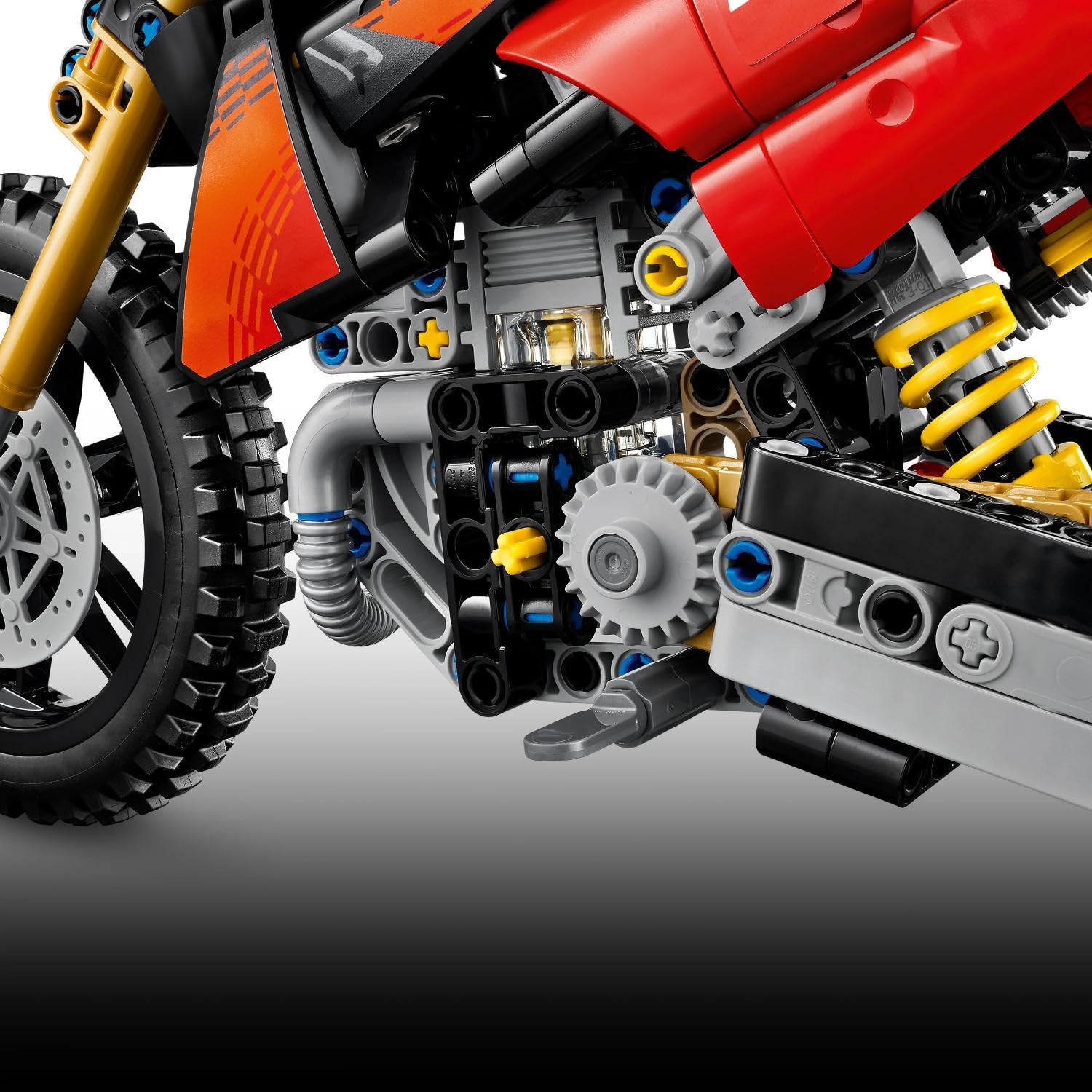 LEGO Technic Moto Ducati Desmo450 MX Factory - Kit di Modellismo - Moto Giocattolo con Motore a Cilindri e Sospensioni - Decorazione Cameretta - Regalo per Bambini da 10 Anni in su da Collezione 42238