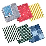 ORI365 今治タオル ハンドタオル 6枚セット ハンカチ 吸水 綿100% 日本製 25×25cm タオルハンカチ (1アソート6枚セット)