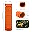 YOROZUCERY Bike Handlebar Grips with Tassel Streamers, Non-Slip Soft Rubber, Kids and Girls Boys, MTB BMX Scooter Cruiser Bicycle Replacement Parts (Orange with Tassel)