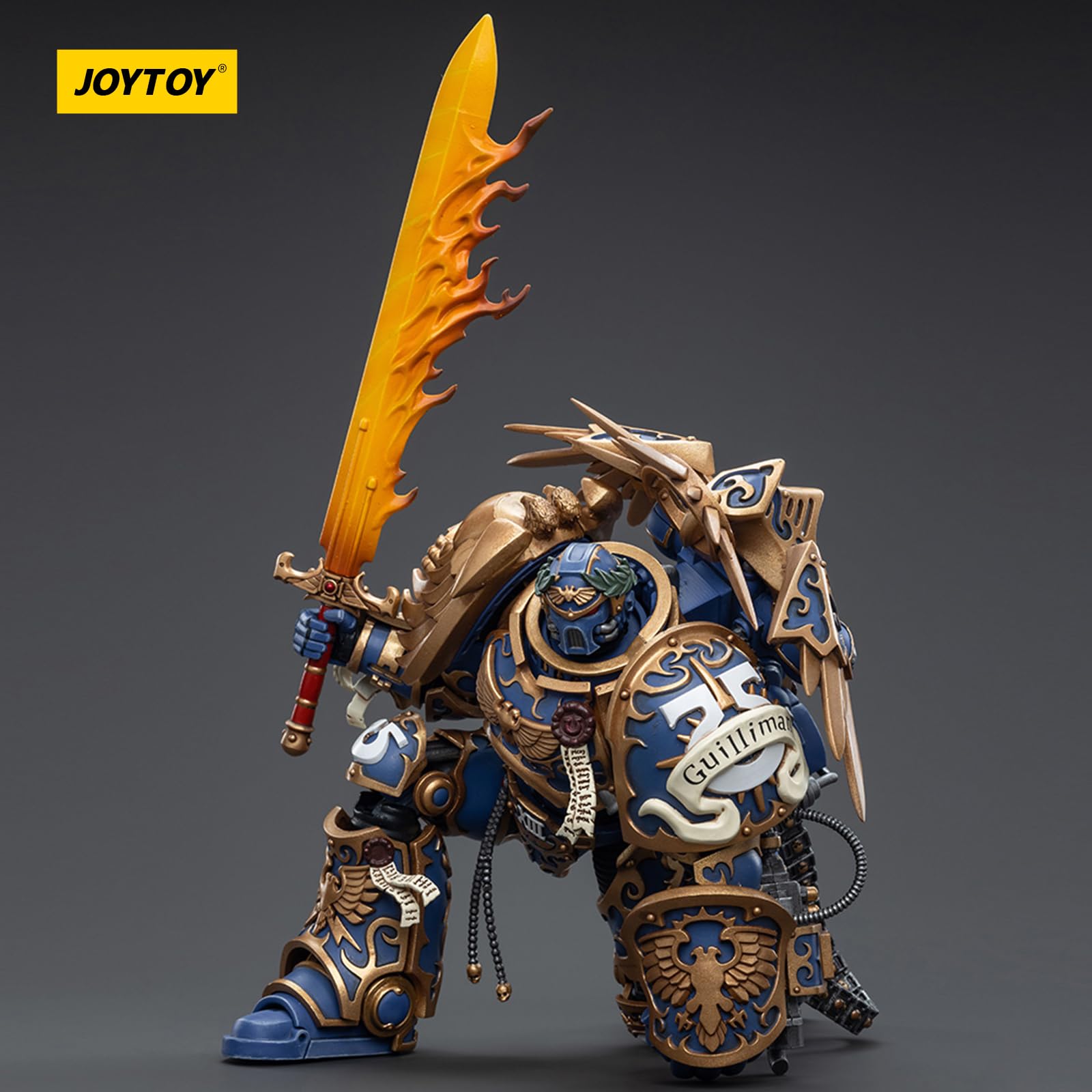 JOYTOY Warhammer 40k Ultramarines, Figura de acción a escala 1/18 del Primarca Roboute Guilliman de los Ultramarines, Dedicado a ti que amas coleccionar — view 8