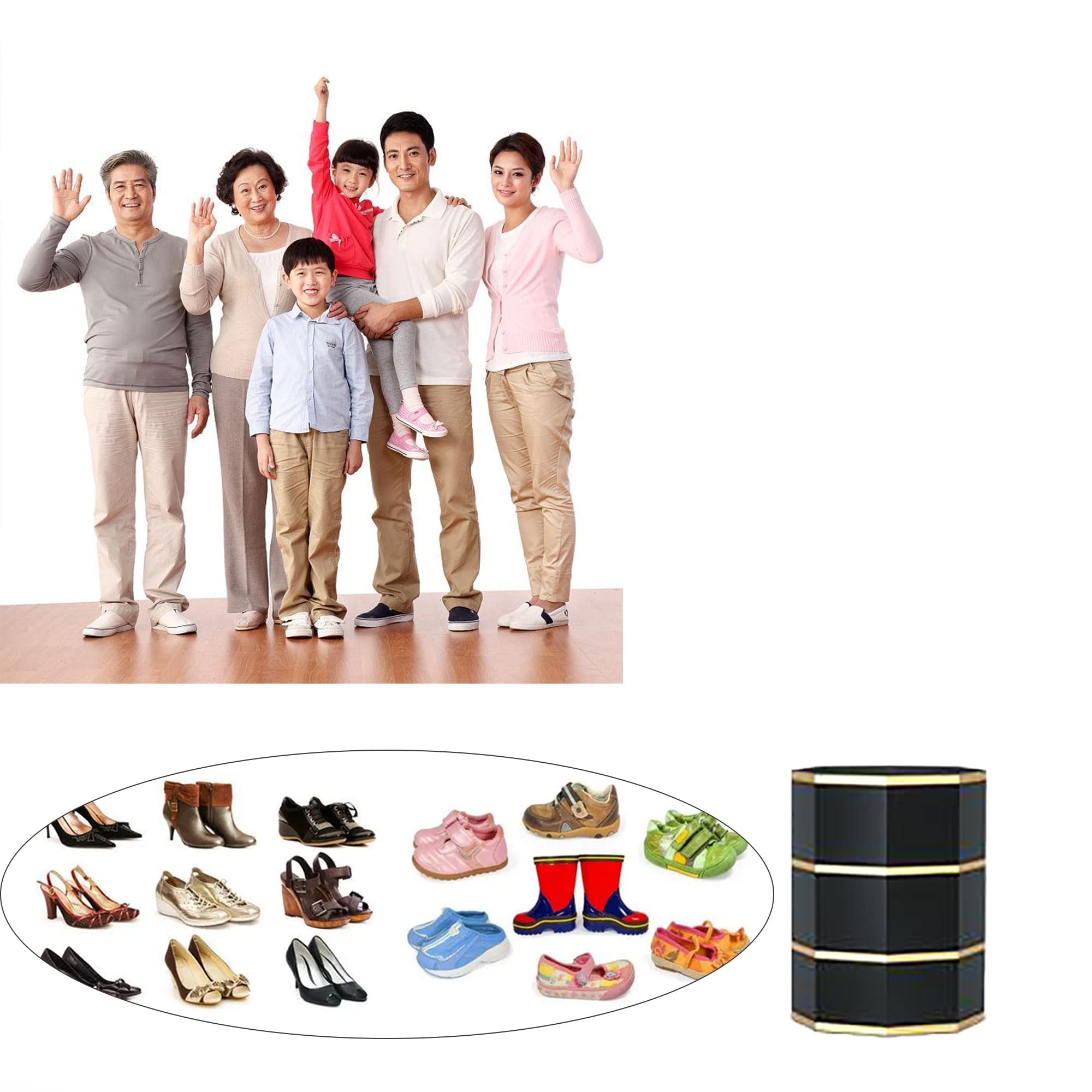 Round Rotating Shoe Rack Rotating Shoe Cabinet 360° Rotating Shoes Shelf Vertical Shoe Rack For Small Spaces Organizer Metal Shoe Storage For Entryway Hallway Shoe Organizer Cabinet Storage ( Color :