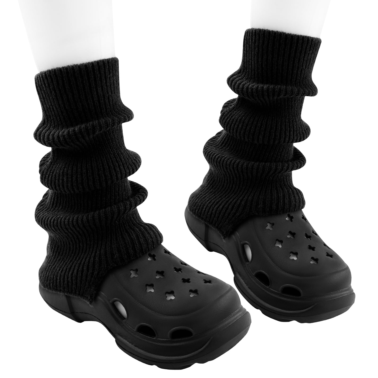 Knit Leg Warmers Girls Winter Long Socks for Women Leg Warmer Socks Thick Ankle Warmers Boots Long Leg