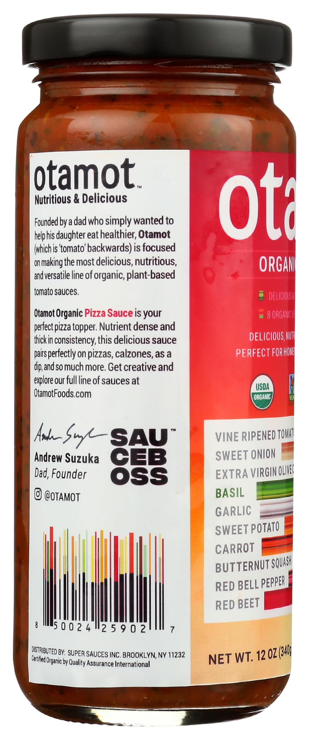 Otamot, Pizza Sauce Organic, 12 Ounce | Grocery Pickup & Delivery