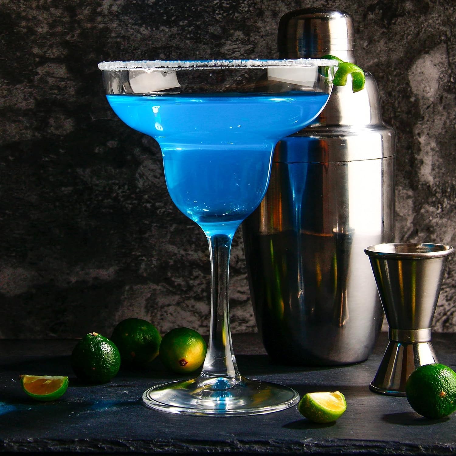 NeWine Margarita Glasses Set, 210 ml Crystal Cocktail Glasses, Martini Daiquiri Drinking Glasses, Elegant Glassware for Cocktails, 4 Piece 1