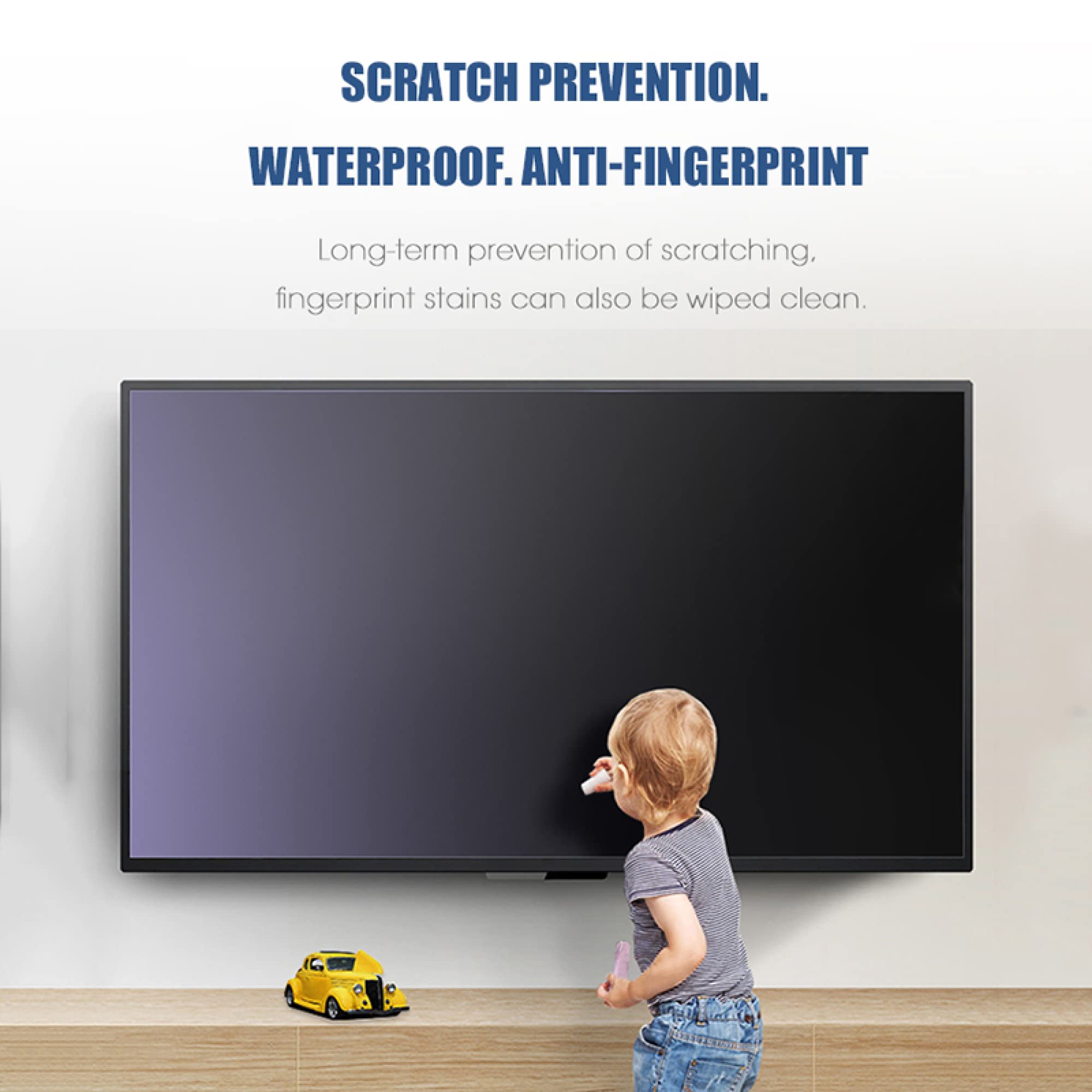 Filtro antirreflectante/antideslumbrante/de protección ocular para pantalla de TV de 32-75 pulgadas, película protectora antiluz azul para pantallas planas y curvas/B / 43 Inches 942x529 mm
