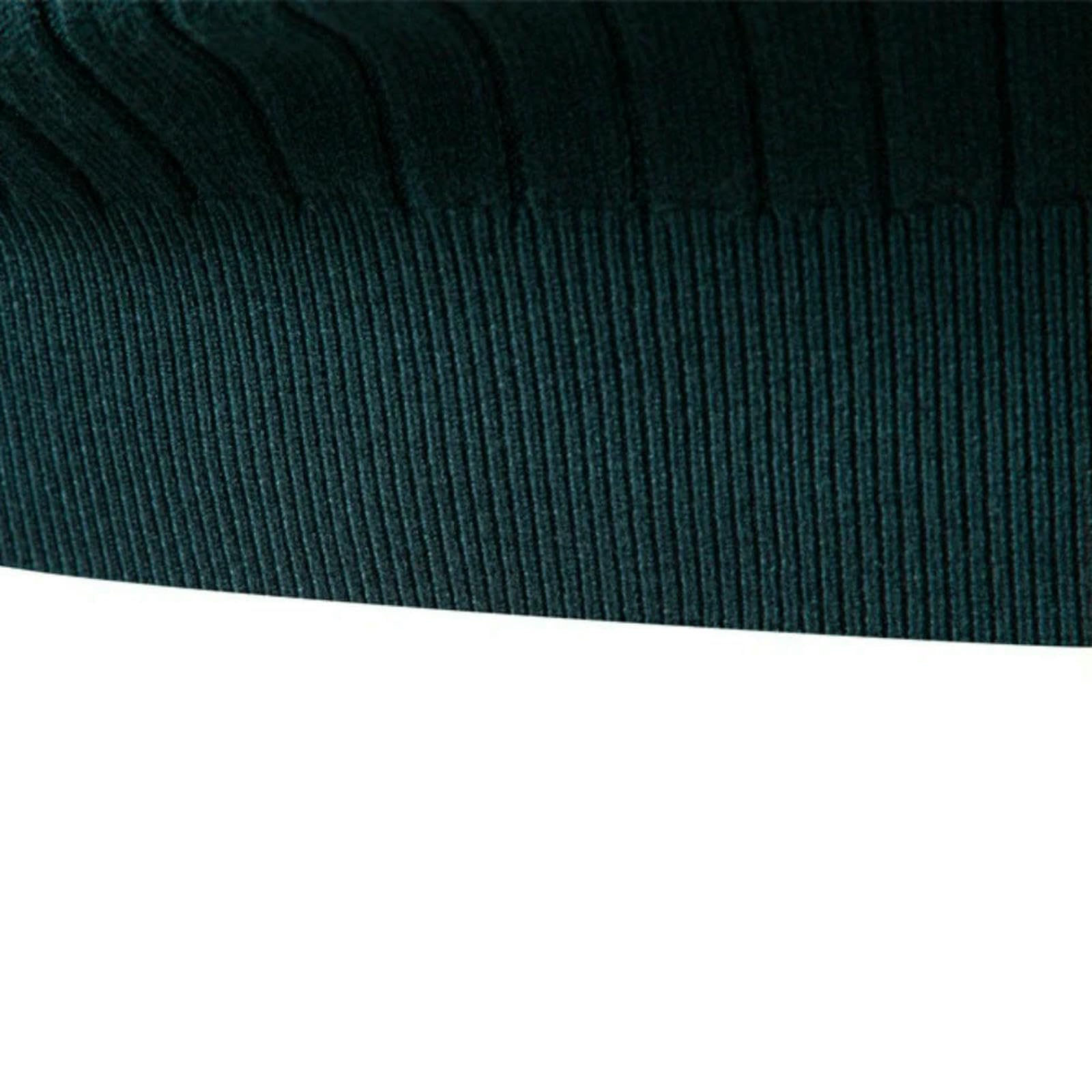 Maglione Uomo Maglione Dolcevita Casual Caldo Invernale da Uomo, A Righe, Tinta Unita-Verde-M-Grigio-XL