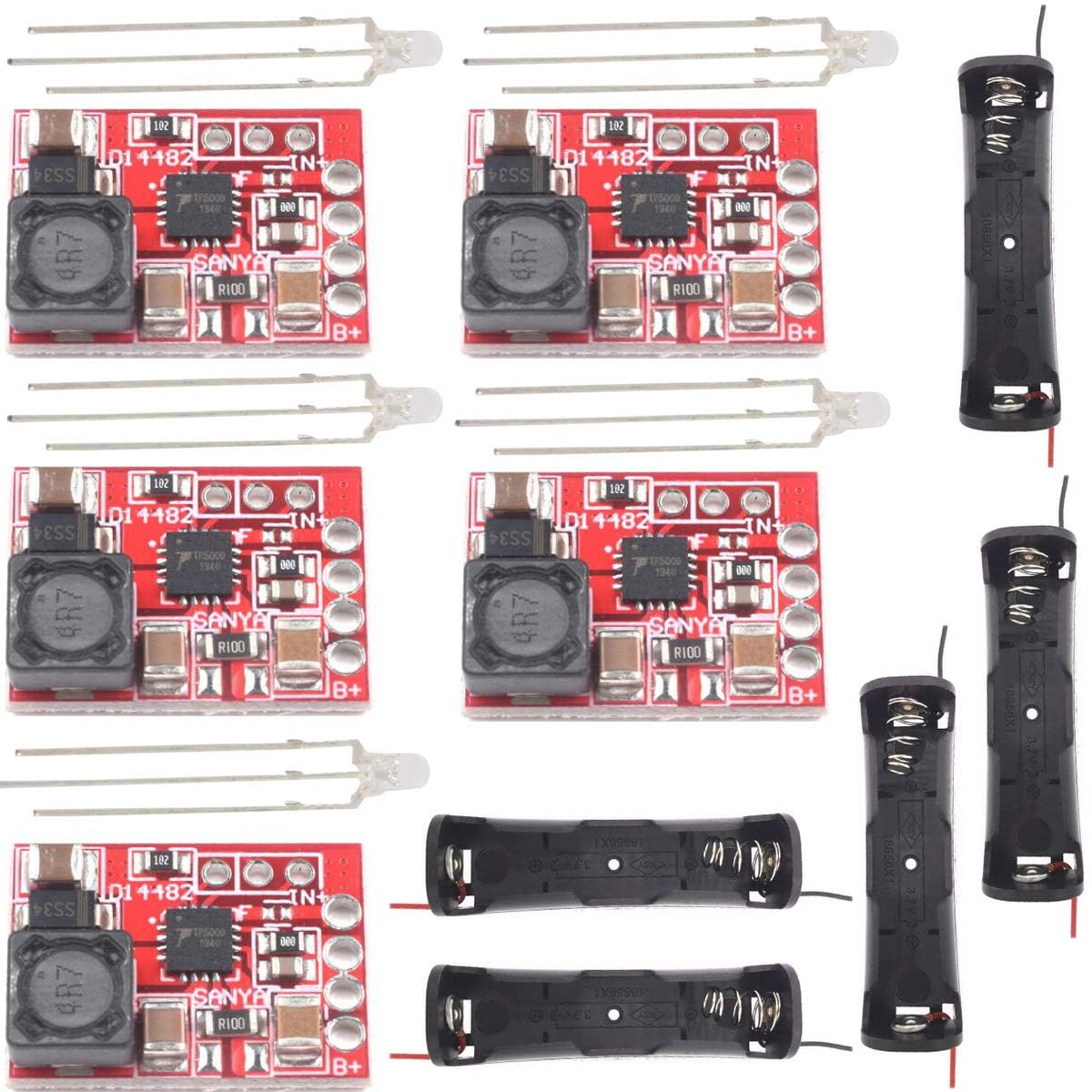 Electrobot TP5000 3.6V/4.2V 1A Lithium Battery Charging Module with 18650 Cell Holder (Pack of 5 Units) | Micro USB Input | LED Indicator | Lithium Battery Charger Board for DIY Power Banks, Projects-picture-14