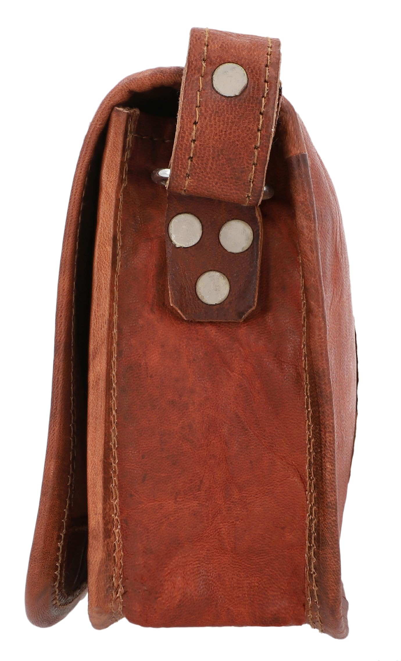 Gusti Bolso de cuero genuino pequeño zumbido bolso bandolera cuero genuino vintage