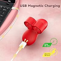 Vista 6 de Vibrador Mini Vibrador de Dedo Juguetes Sexuales Juguetes para Adultos 10 Modos de Vibración Vibradores Juguete Sexual Femenino Parejas Bala Rojo