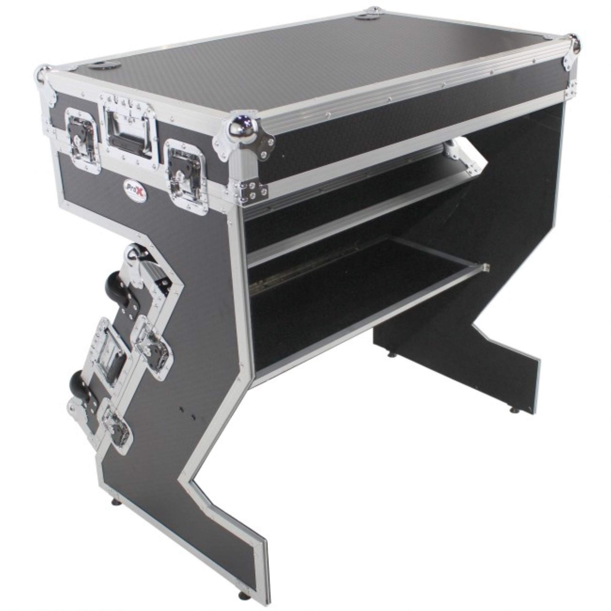 ProX DJ Z-Table Portable Junior Workstation/Compact Flight Case