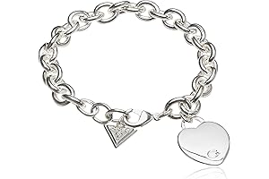 Sterling Silver Chunky Heart Bracelet