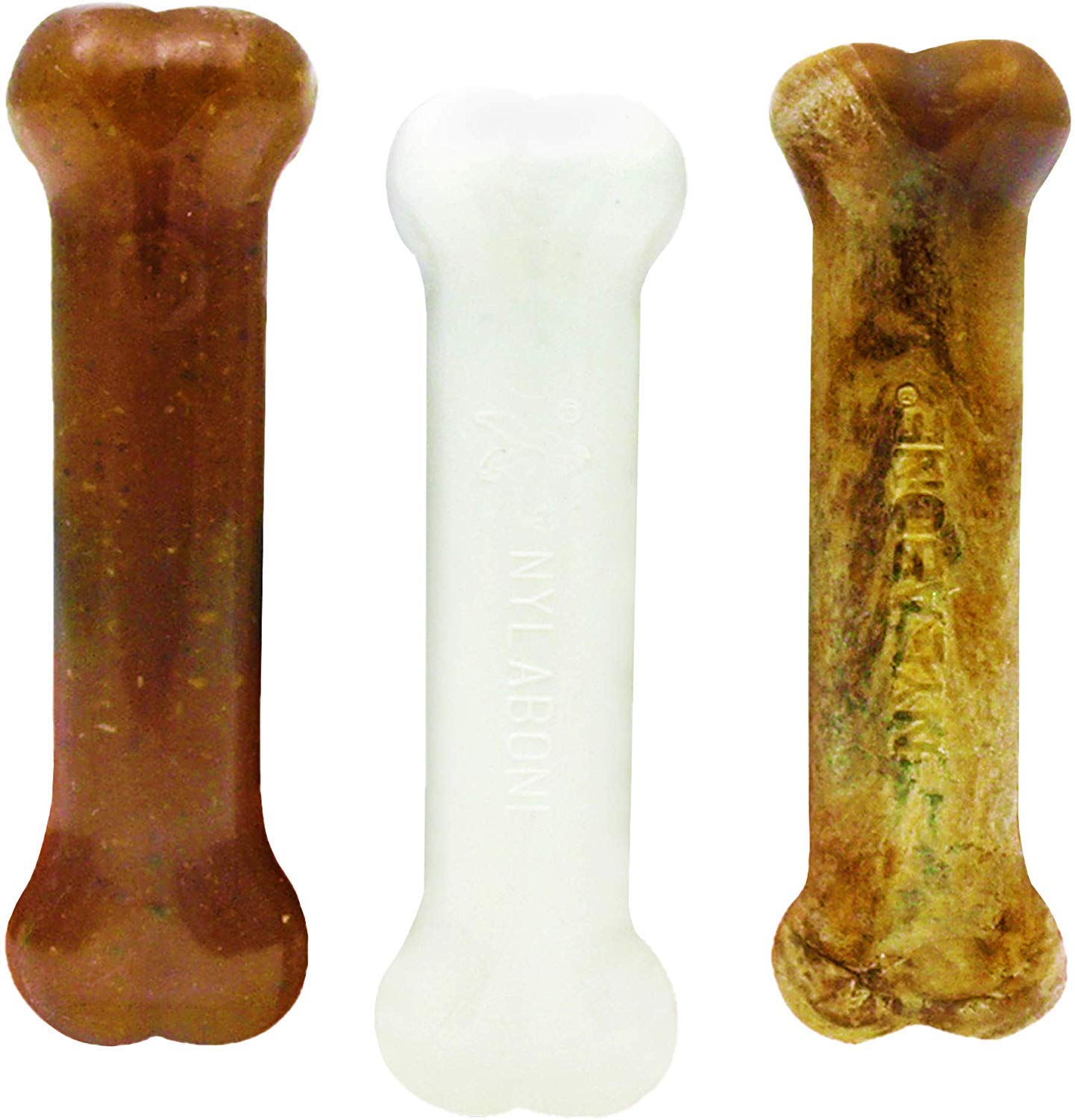 Nylabone (3 paquetes) solo para cachorros Starter Kit Bone Puppy Dog masticar juguetes, 3 huesos por paquete