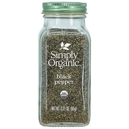 Miniatura 1 de Simply Organic Pimienta negra, molienda media, orgánica certificada  2.31 onzas  Piper nigrum L.