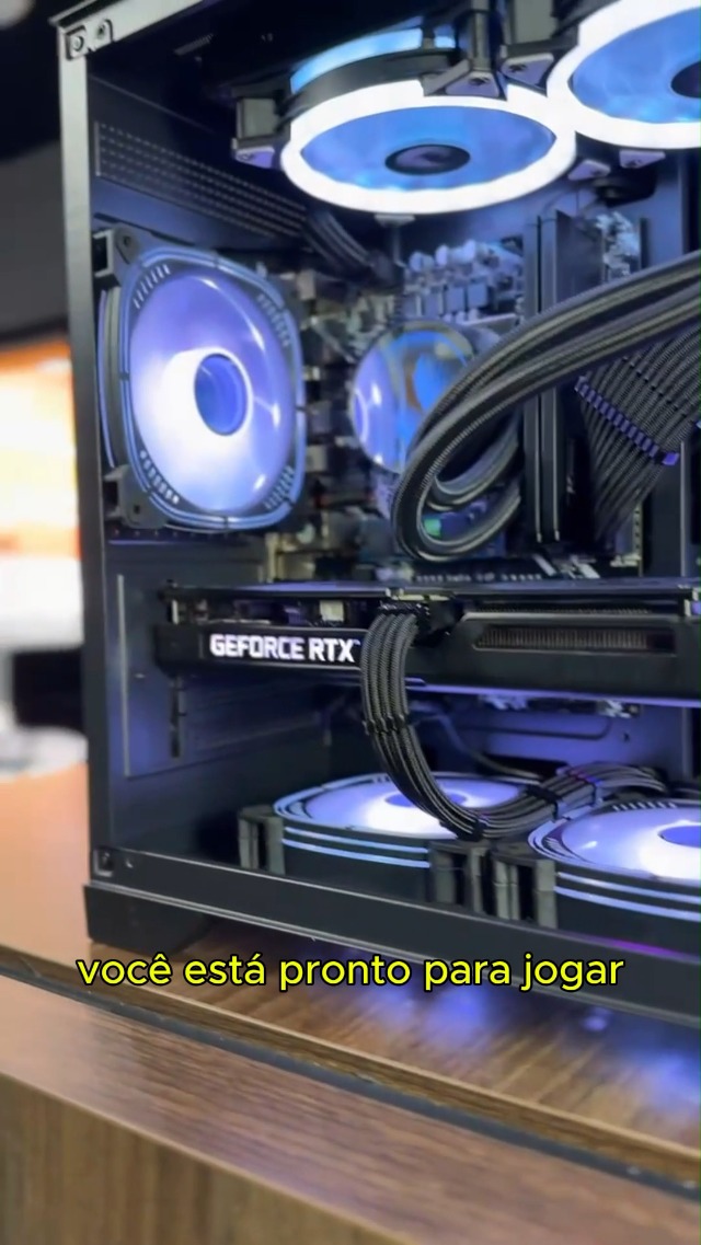 PC Gamer Ryzen 5 5500 RTX 4060 8GB 32GB RAM SSD 1TB Water Cooler