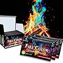 MEKER Fire Color Changing Packets - Fire Pit, Campfires, Outdoor Fireplaces, Bonfire - Fire Color - Perfect Fire Camping Accessories for Kids & Adults (12 Pack)