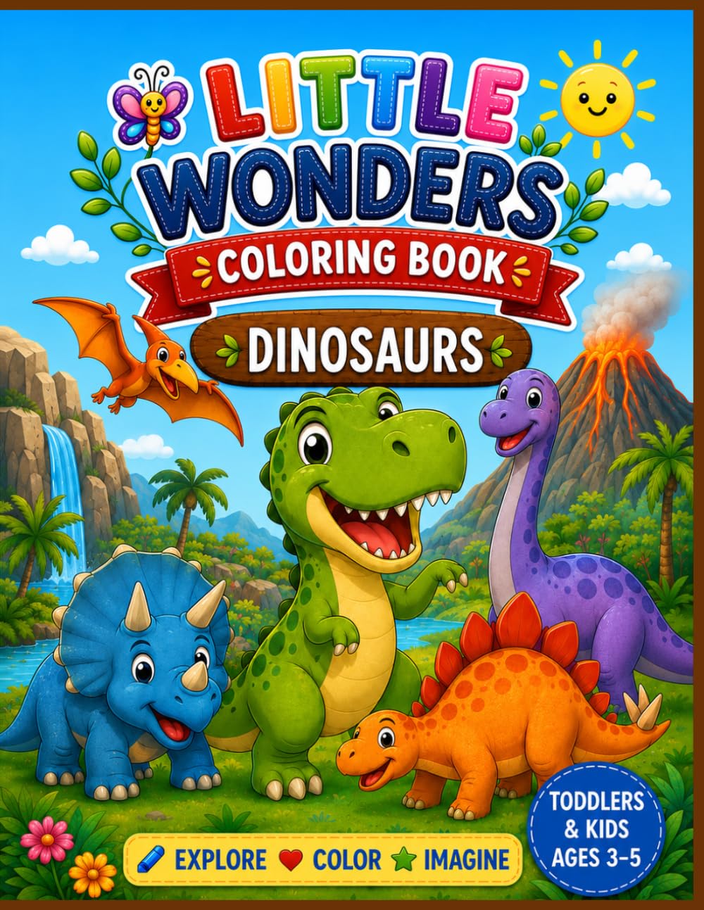 Little Wonders Coloring Book: Dinosaurs