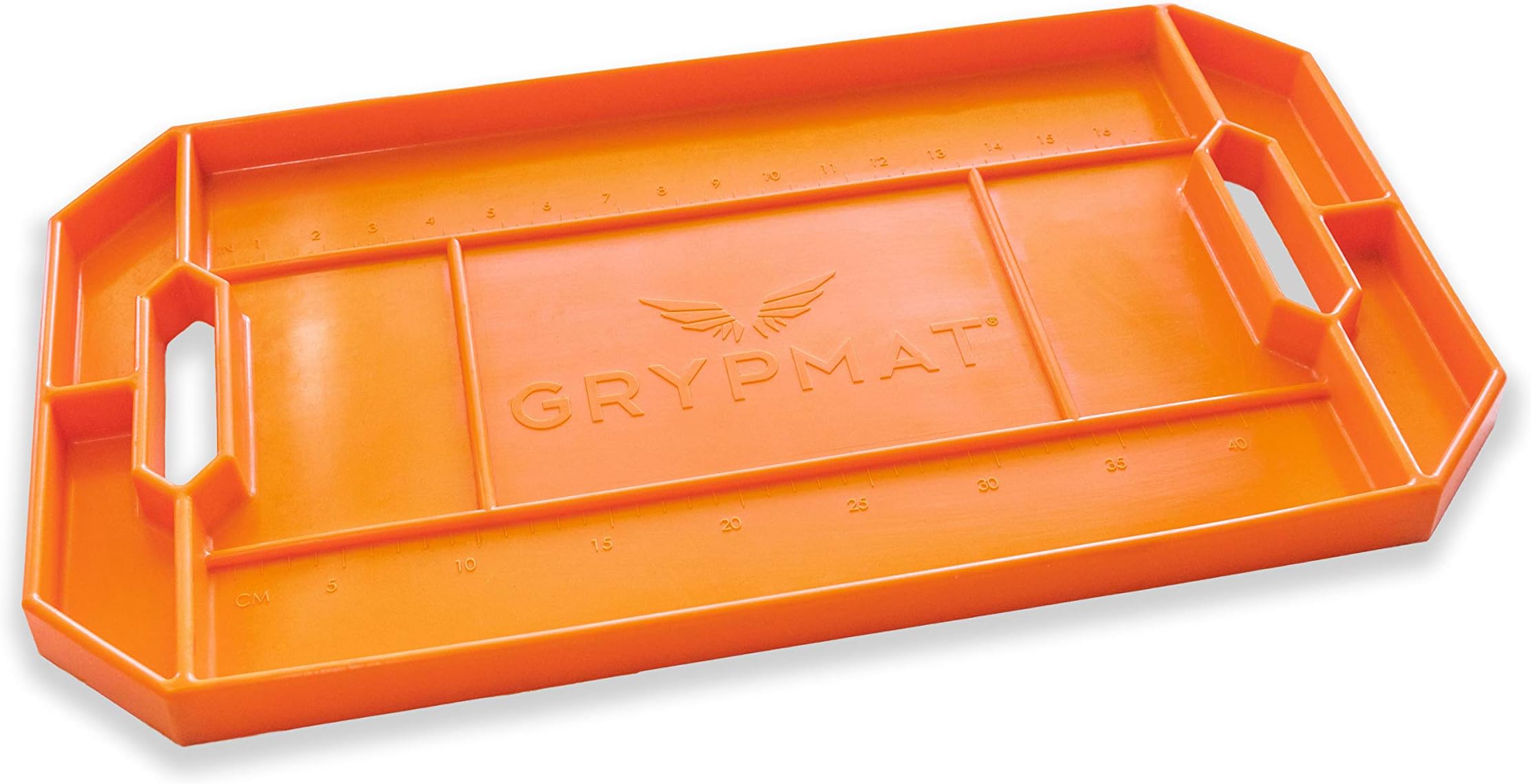 Grypmat Plus Automotive & DIYer Non-slip, Non-magnetic Tool Box Organizer Optimize Workflow with Tool Tray Grip Mat (PRO-Orange)