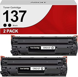 CRG137 137 Black Toner Cartridge, Replacement for Canon Cartridge 137 CRG 137 to use with ImageClass MF232w MF242dw D570 MF236n MF230 MF240 MF247dw MF227dw MF244dw (Black, 2-Pack)