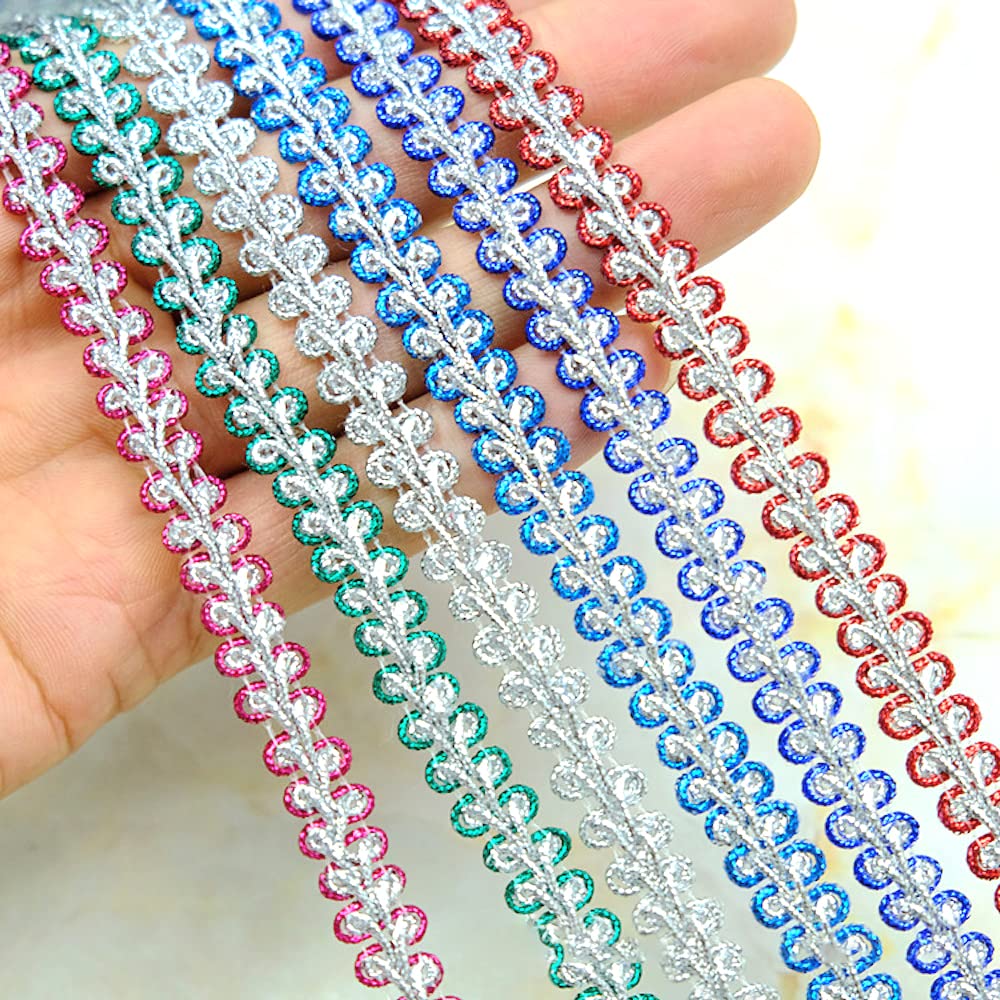 Nastro Di Pizzo In Poliestere 10 Mm X 15 M – Colore Blu, Per Cucito, Confezioni Regalo, Decorazioni Matrimoniali E Fai-da-te