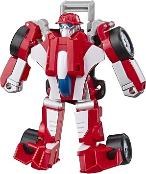 Transformers Playskool Heroes Rescue Bots Academy Heatwave The Fire-Bot Converting Toy, 4.5-Inch Action Figure, Toys for Kids Ages 3 and Up