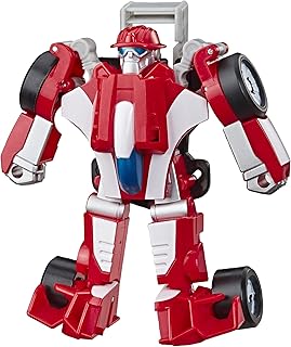 Playskool Heroes Transformers Rescue Bots Academy Heatwave The Fire-Bot Converting Toy, 4.5-Inch Action Figure, Toys for Kids Ages 3 and Up