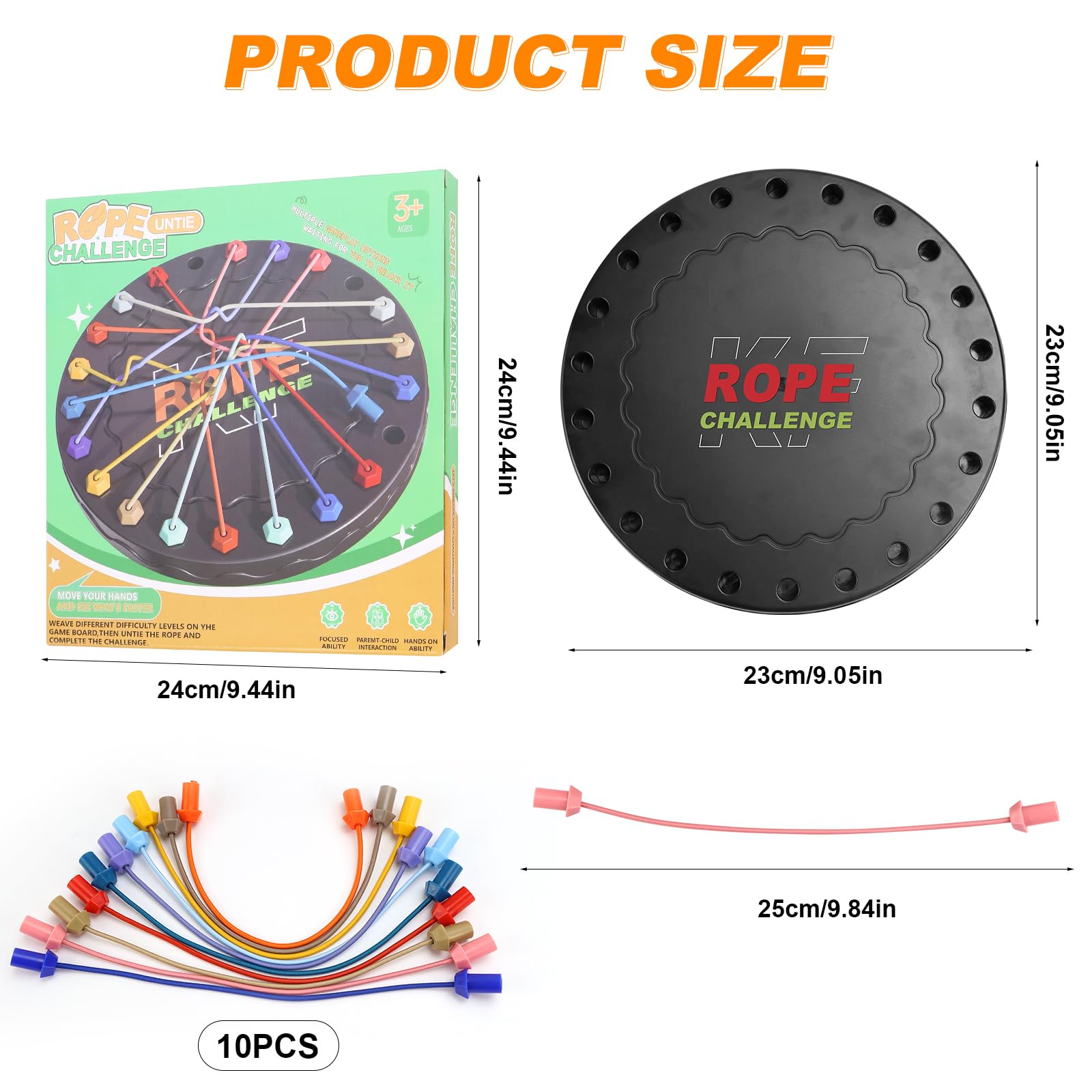 Game Set Up Rope Challenge Brainy Knots - Jeu De Logique Avec Corde - Puzzle Démêlage Pour Enfants Et Famille Puzzle Cordes Démêlage Game Set Up Rope Challenge Brainy Knots - Jeu De Logique Avec Corde - Puzzle Démêlage Pour Enfants Et Famille Puzzle Cordes Démêlage