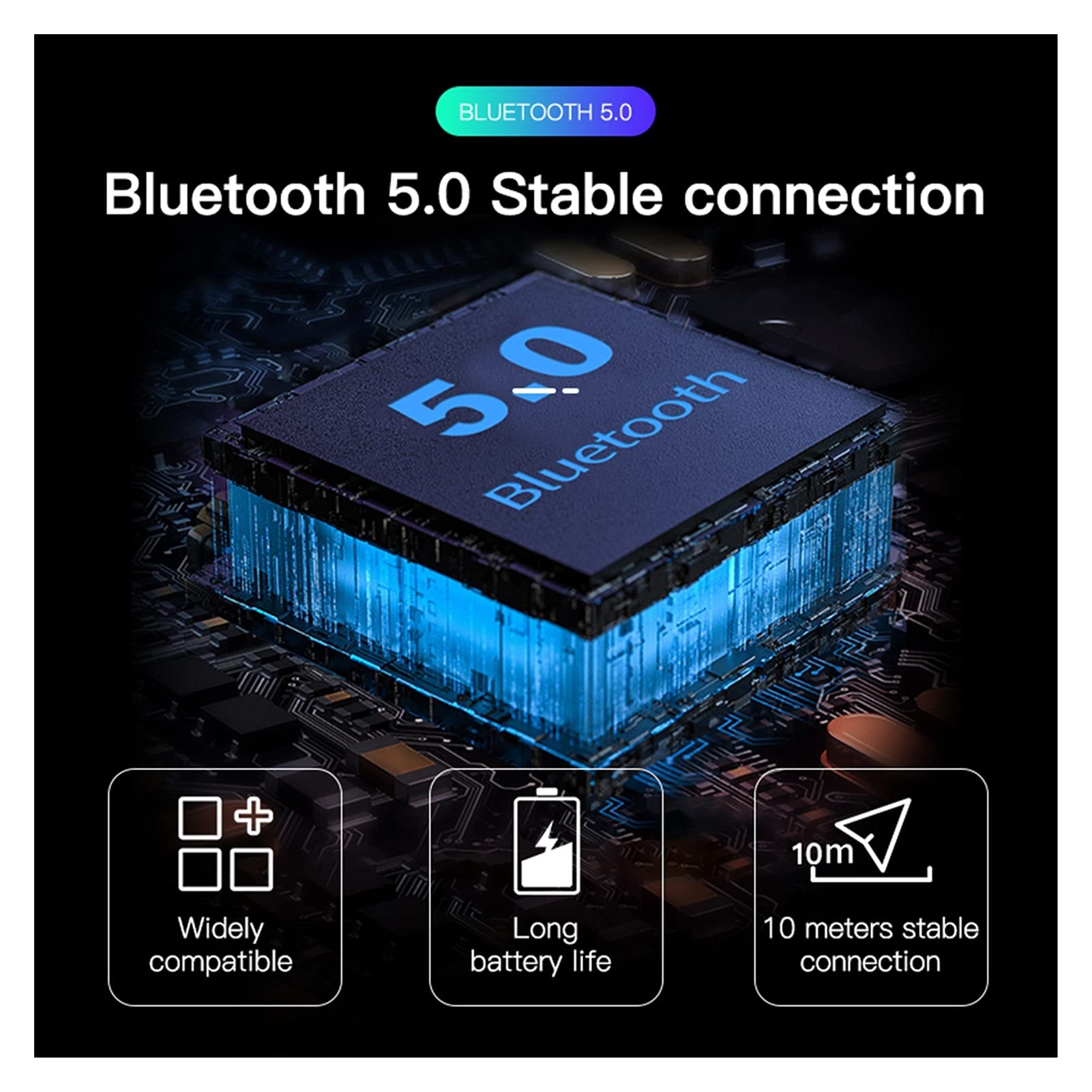 Adapter audio Bluetooth. Bluetooth 5.0 Odbiornik audio Stereo Music Wireless Adapter 3. 5MM AUX TF. Jack Mini Portable for Car Słuchawki głośnikowe