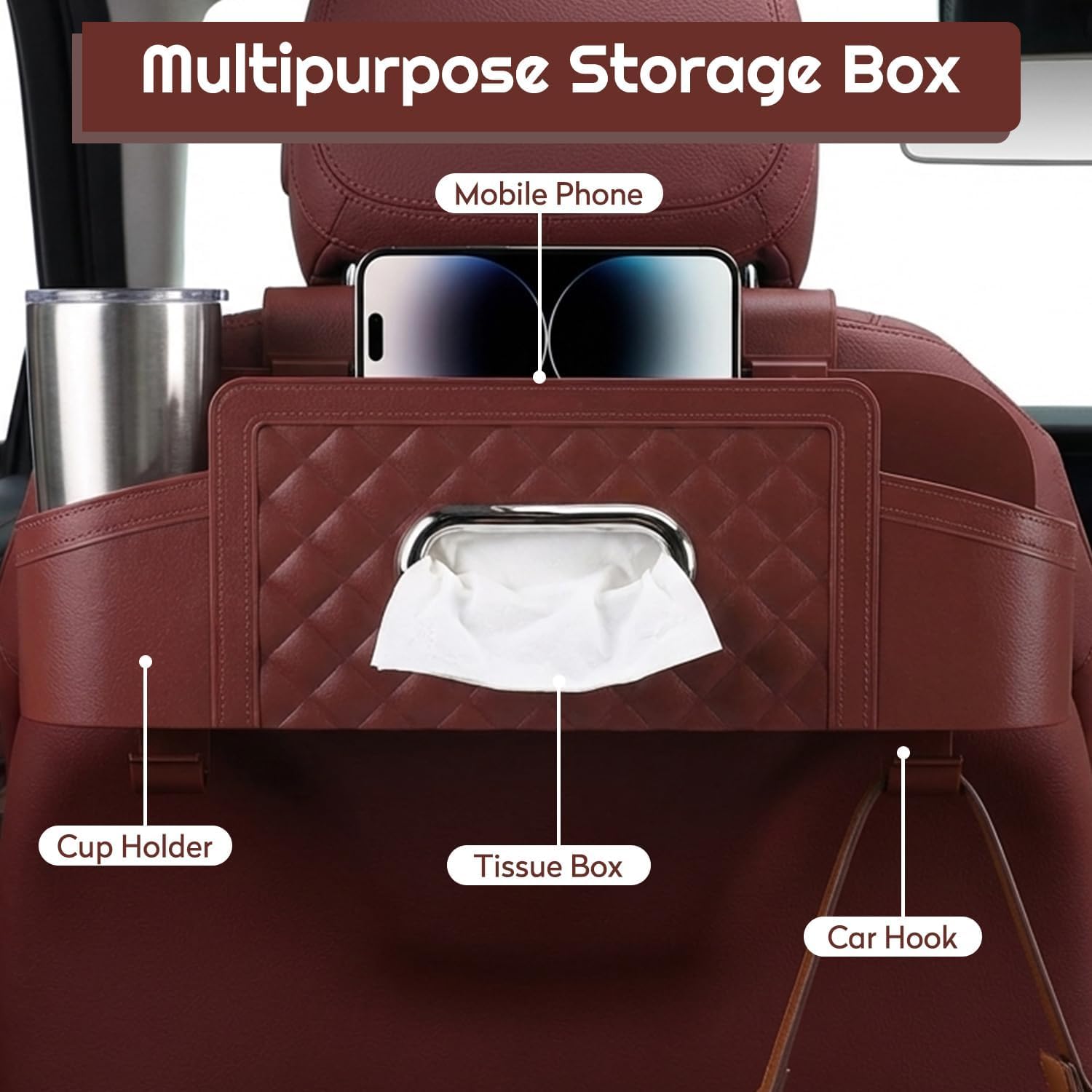 Organizador Asiento Coche para Acura MDX/RDX/TLX/ILX/NSX