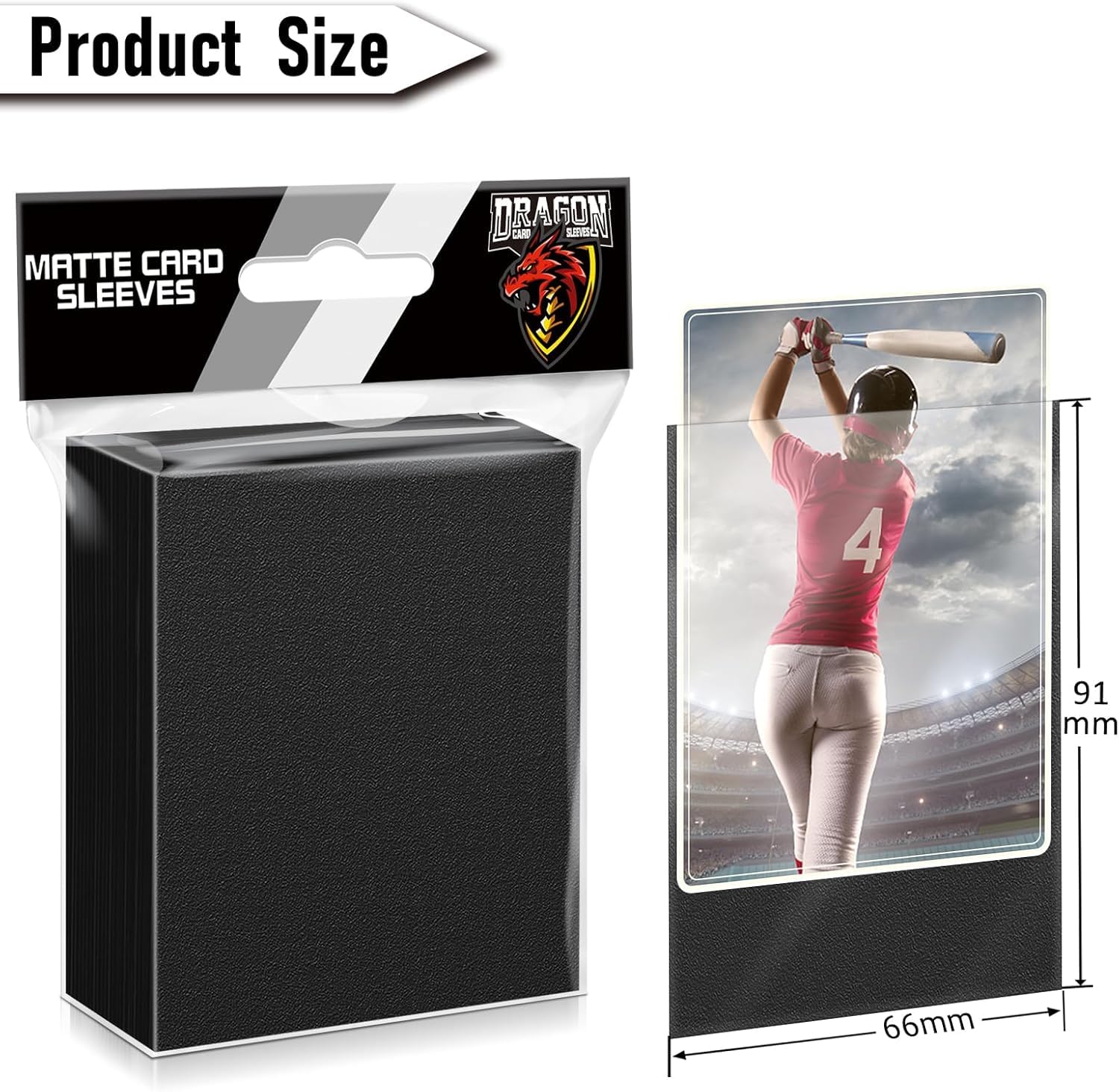 Amazon.com: 500 Pcs Black Card Sleeves Toploaders for Trading Card, Matte Card  Sleeves Deck Card Protectors Compatible with Baseball Cards, Sports Cards,  Game Card : Toys & Games