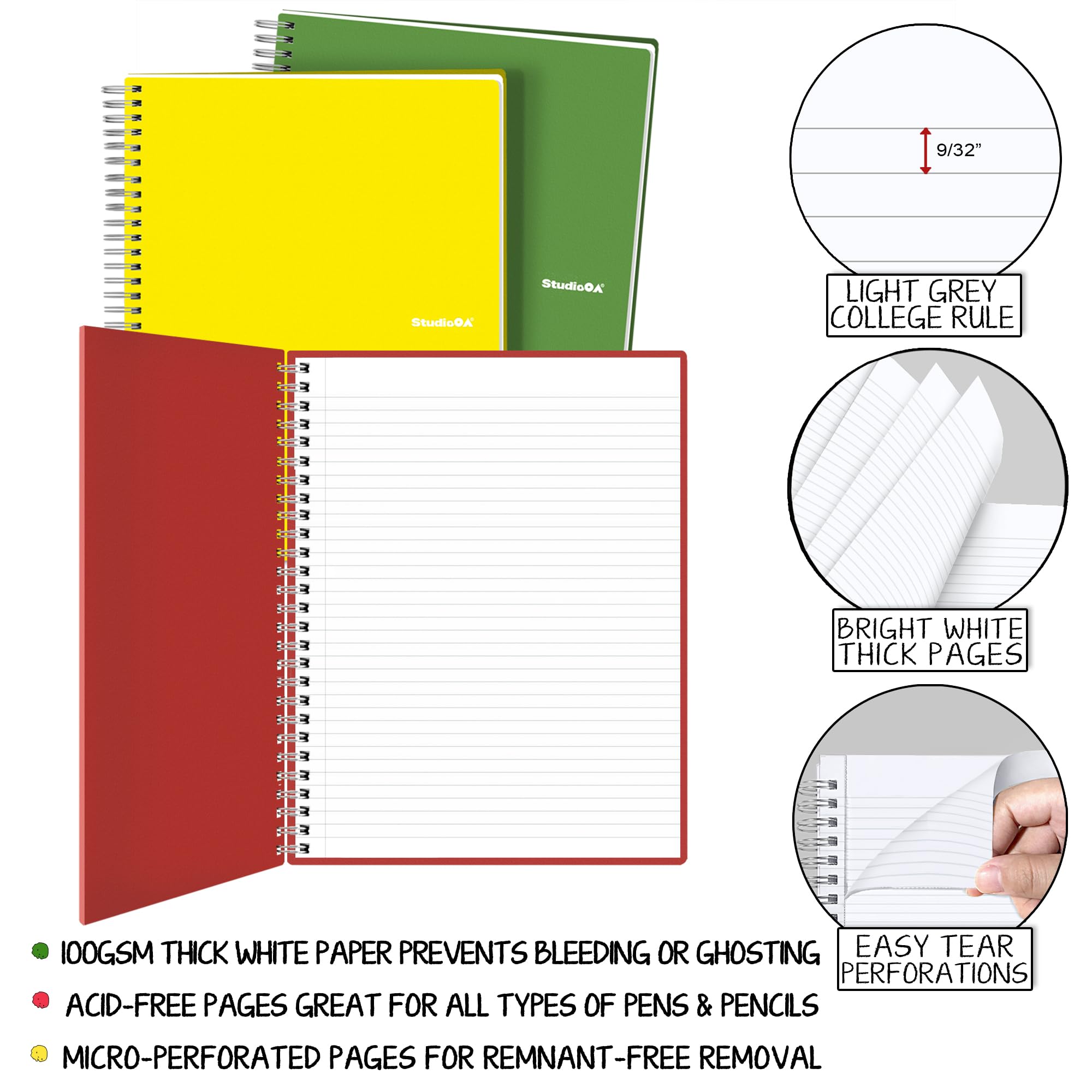 あやこ　JOURNAL STANDARDrelume Amazon.com : Glenmal 6 Pcs Spiral Notebook for Work A4 8.5 x