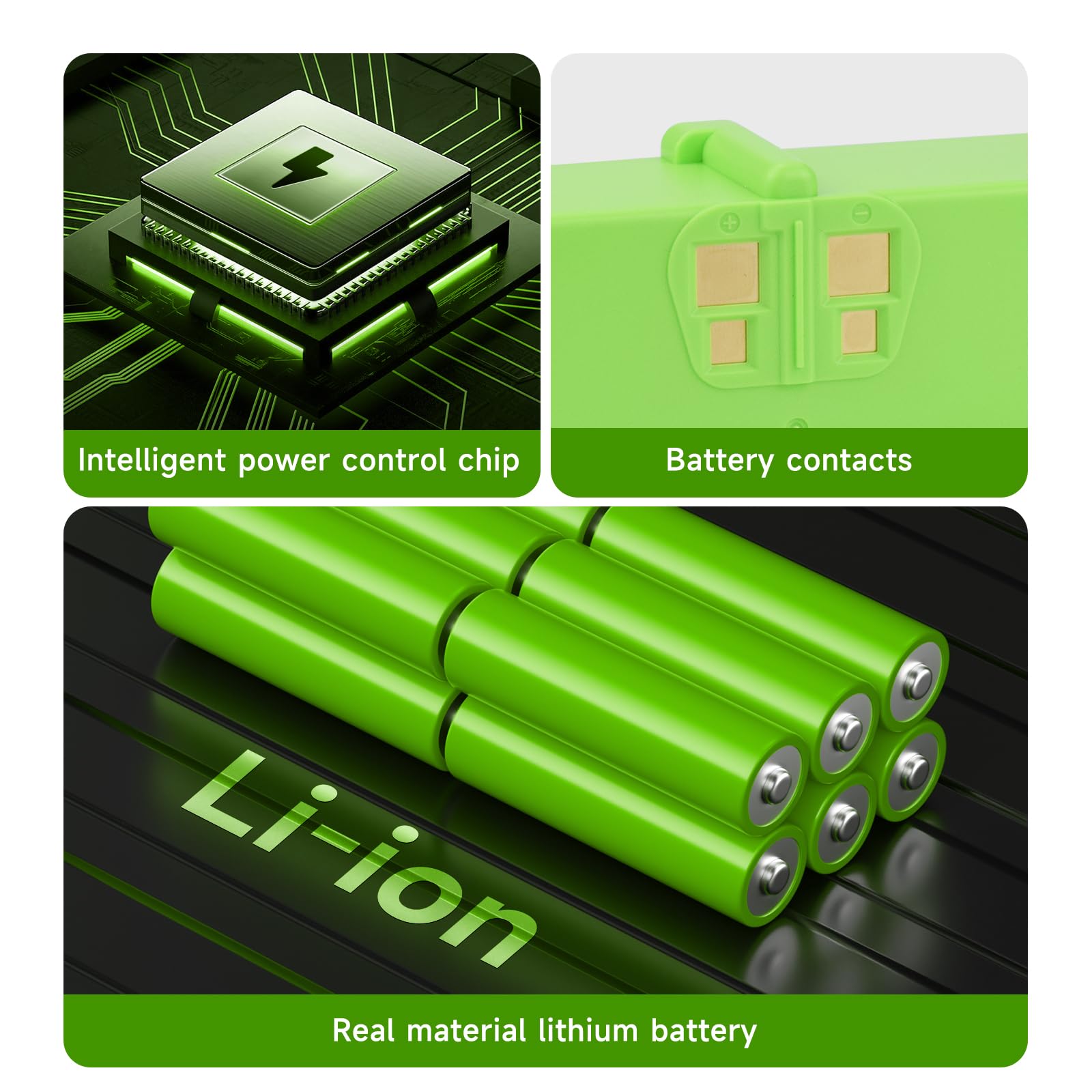 6700mAh Batería de Repuesto para IRobot Roomba 900/800/700/600/500 Series - Compatible con Roomba 980 985 981 976 975 966 960 906 896 886 880 870 790 780 770 760 692 650 630 620 612 606 555 530 520