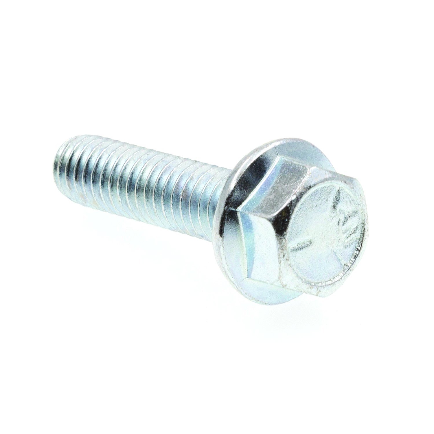 Boulon à bride dentelée pour stopper le desserrage des vis sans rondelle