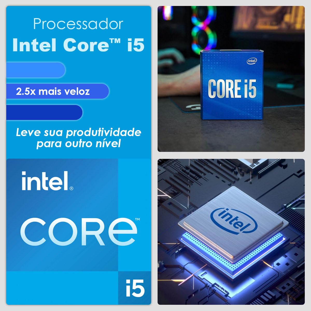 PC Gamer Completo Intel Core i5 16GB SSD 1TB Radeon RX 560 4GB