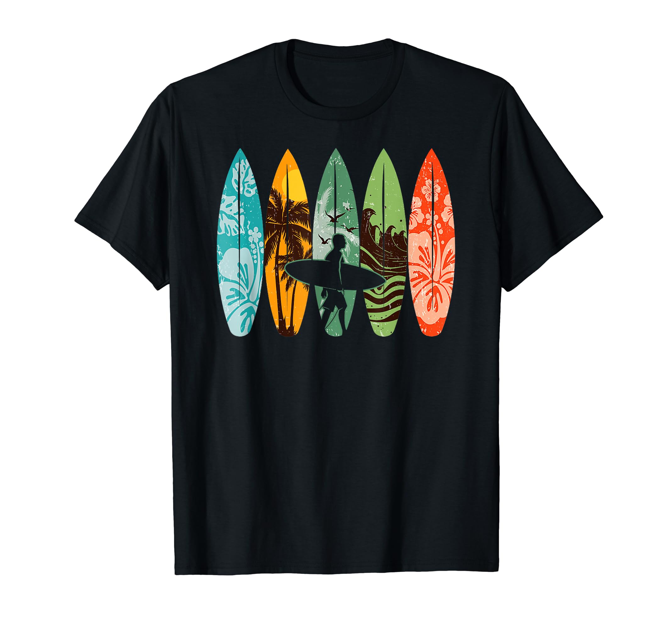 Surfboarder Hawaii Wave Surfing Surfboard Lover Beach Surfer T-Shirt