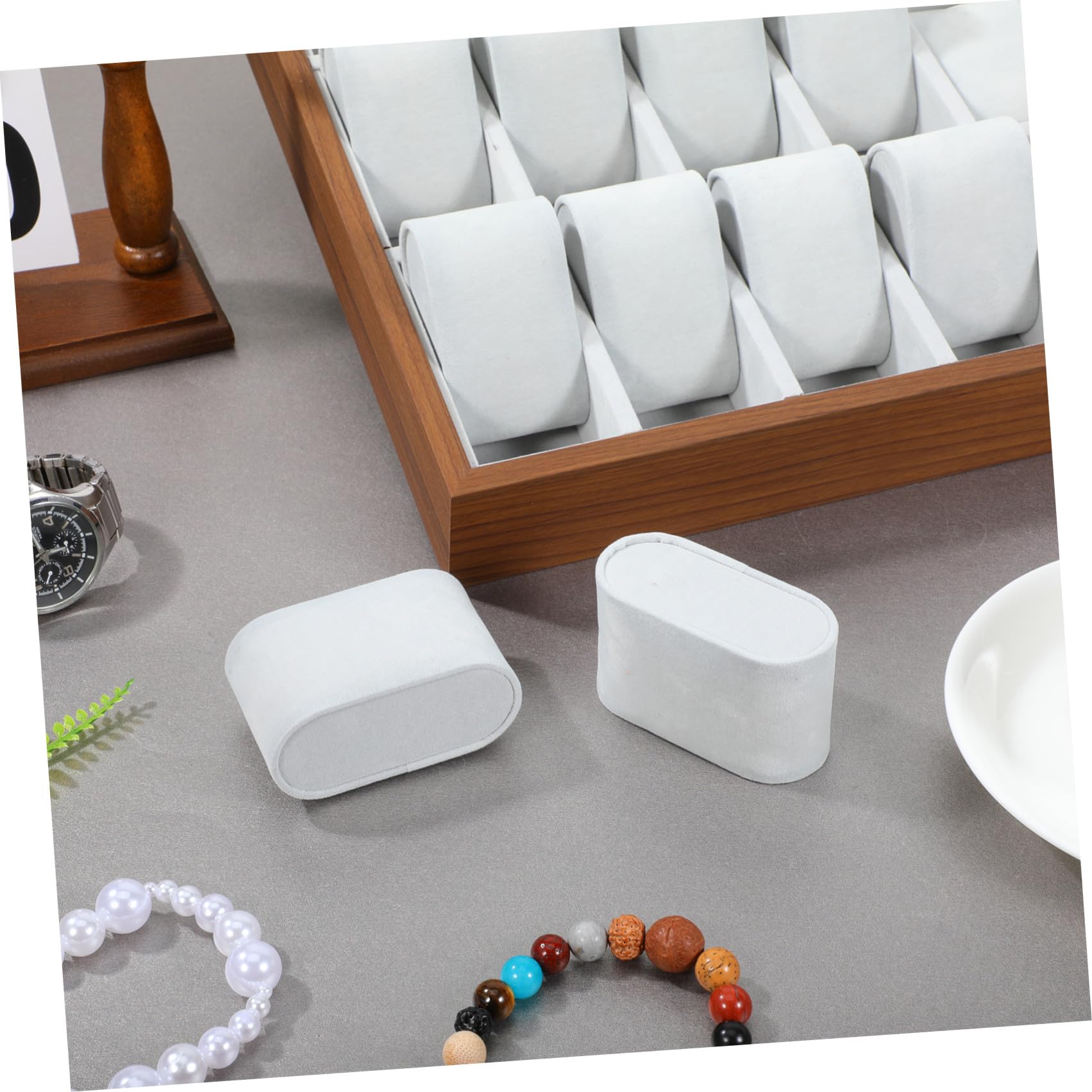 Adorainbow Holz Uhrenbox Slots Uhrenaufbewahrungskasten Langlebig Elegantes Design für Männer und Frauen Stilvoller Uhrenhalter als Geschenk und Schmuckkästchen Organizer