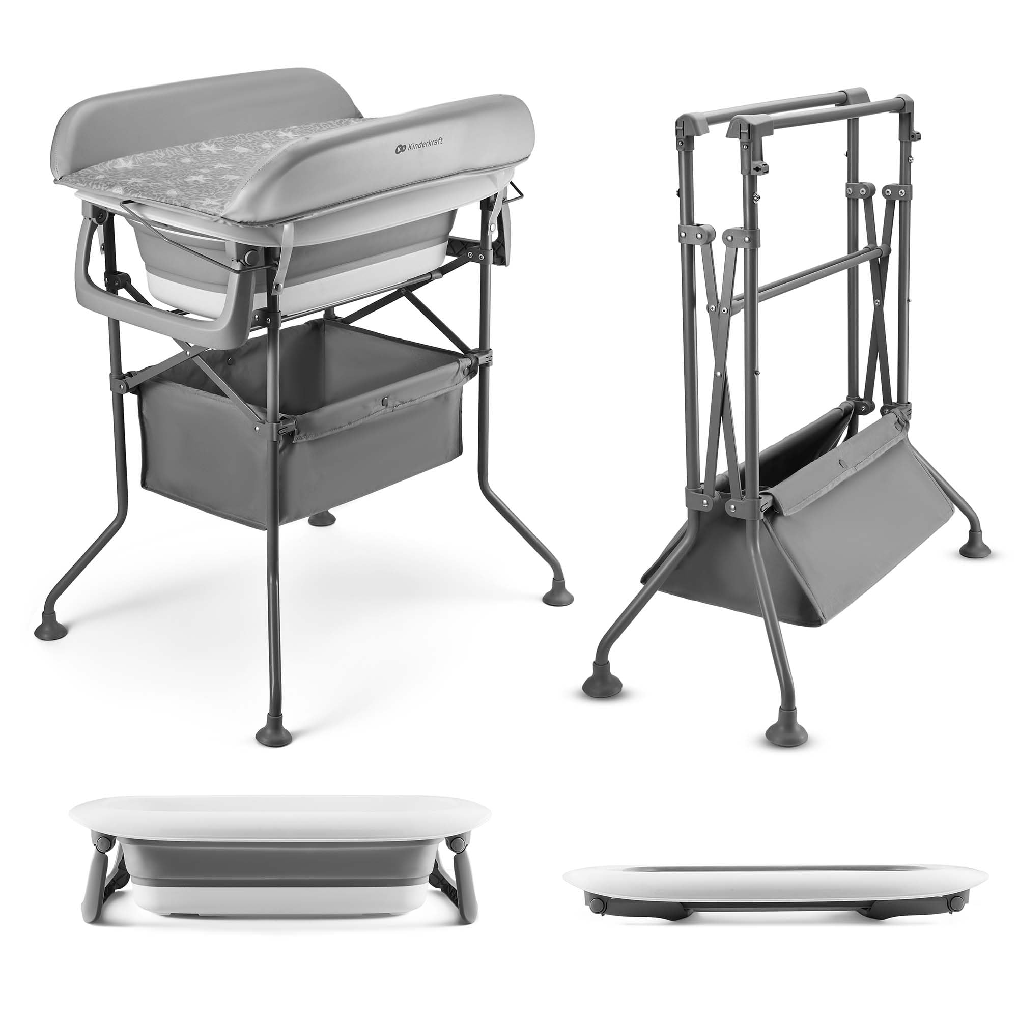 Kinderkraft BUBBLY Babywanne Badewanne mit Gestell Babywanne
