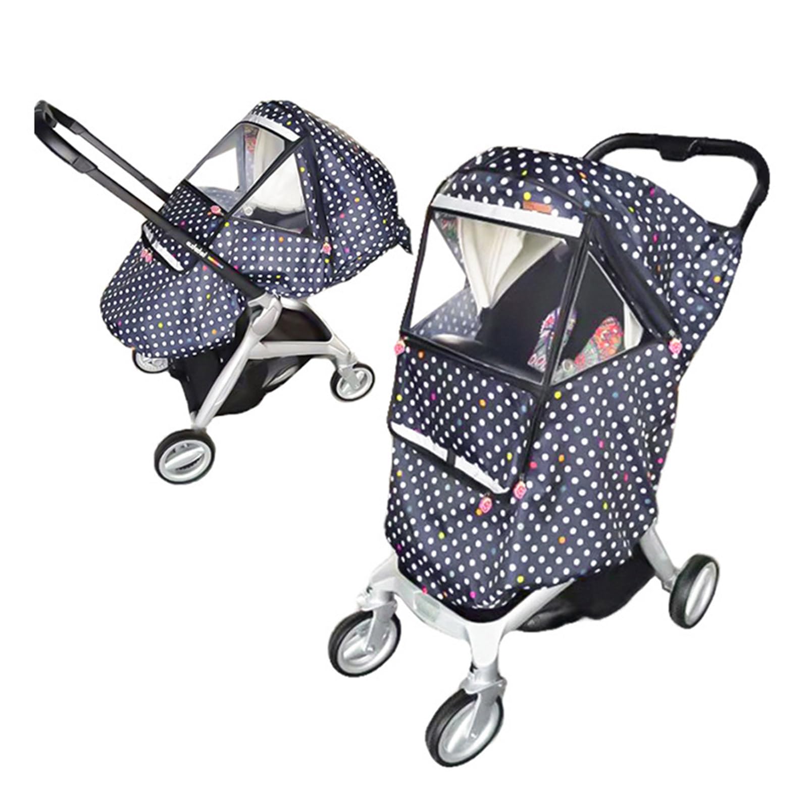 Accesorios para cochecito de bebé, transpirable, protector de lluvia para cochecito, protección contra el viento, protección contra la intemperie, fundas para cochecito de bebé, lluvia de